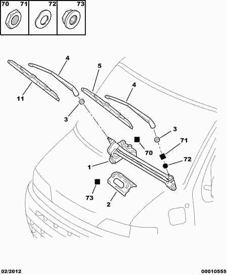 CITROËN 6423 K6 - WINDSCREEN WIPER BLADE unicars.by