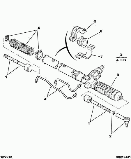 CITROËN/PEUGEOT 4006 22 - Комплект пыльника, рулевое управление unicars.by