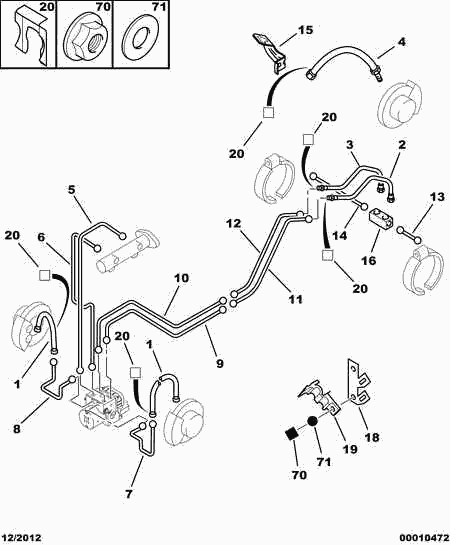 PEUGEOT 4806 C4 - Тормозной шланг unicars.by