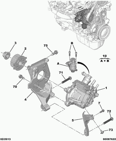 CITROËN/PEUGEOT 98 064 489 80 - Регулирующий клапан, количество топлива (Common-Rail-System) unicars.by