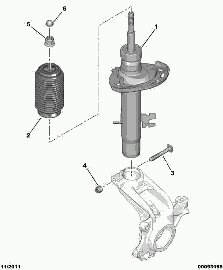 CITROËN/PEUGEOT 5254 48 - Отбойник, демпфер амортизатора unicars.by