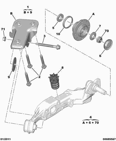 CITROËN/PEUGEOT 3748.76 - Комплект подшипника ступицы колеса unicars.by