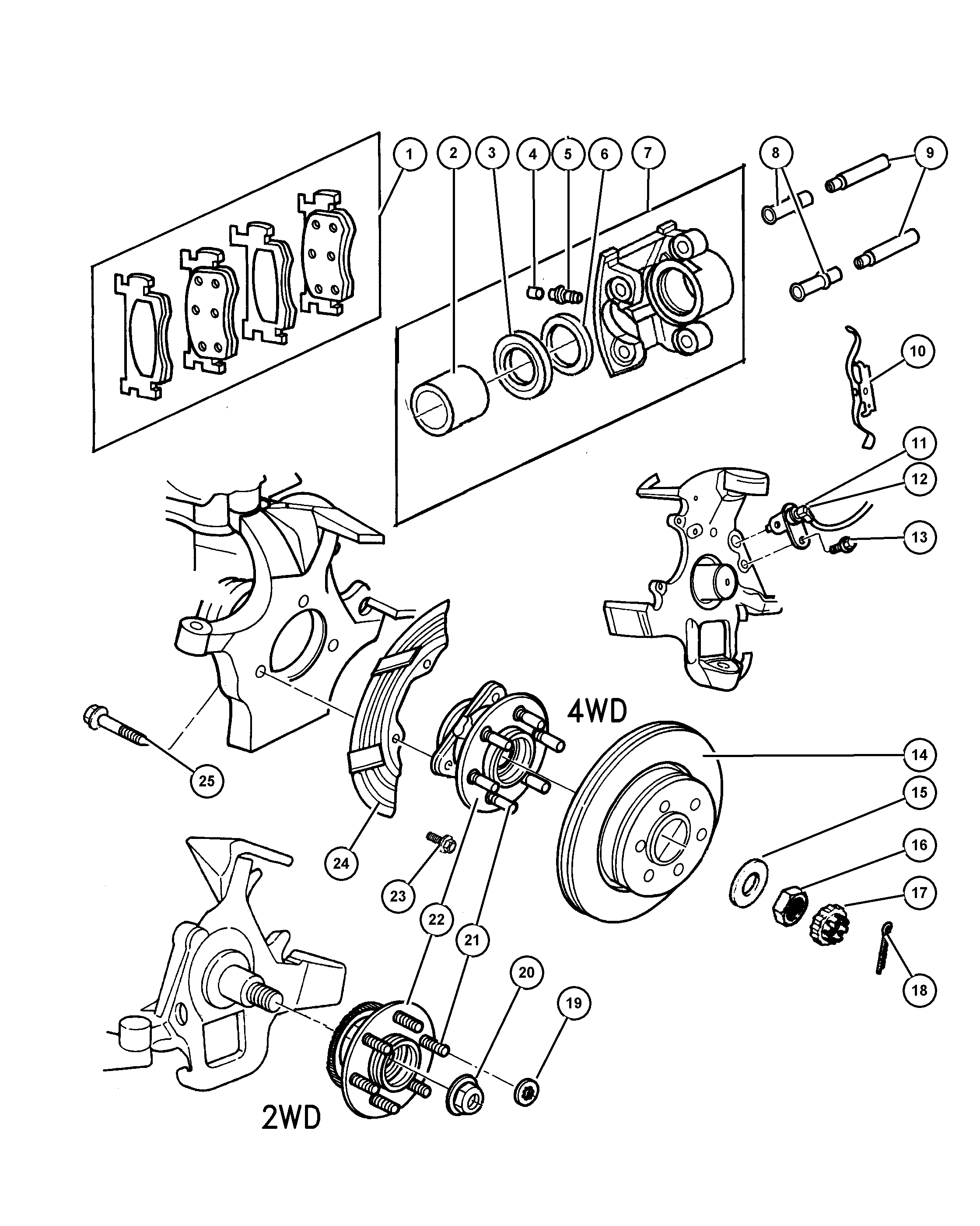 Chrysler 52069 361AB - Ступица колеса, поворотный кулак unicars.by