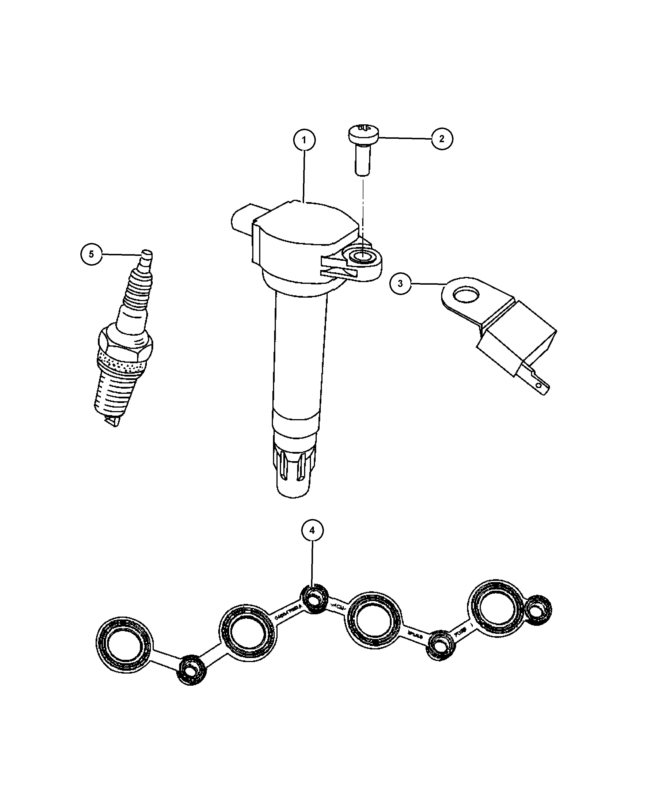 Jeep SP0ZF R5F11 - Свеча зажигания unicars.by