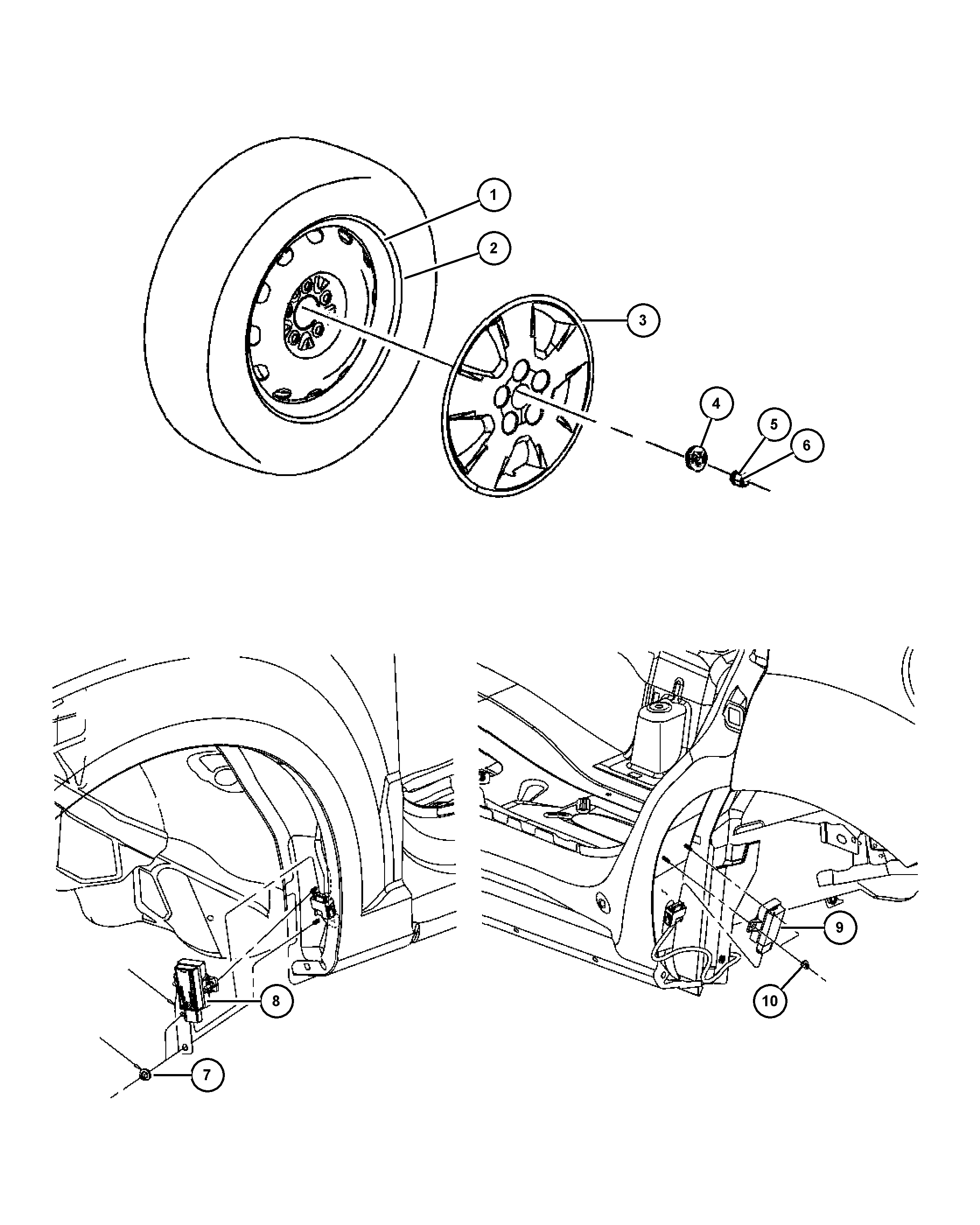 Chrysler 650 4672 - Гайка крепления колеса unicars.by