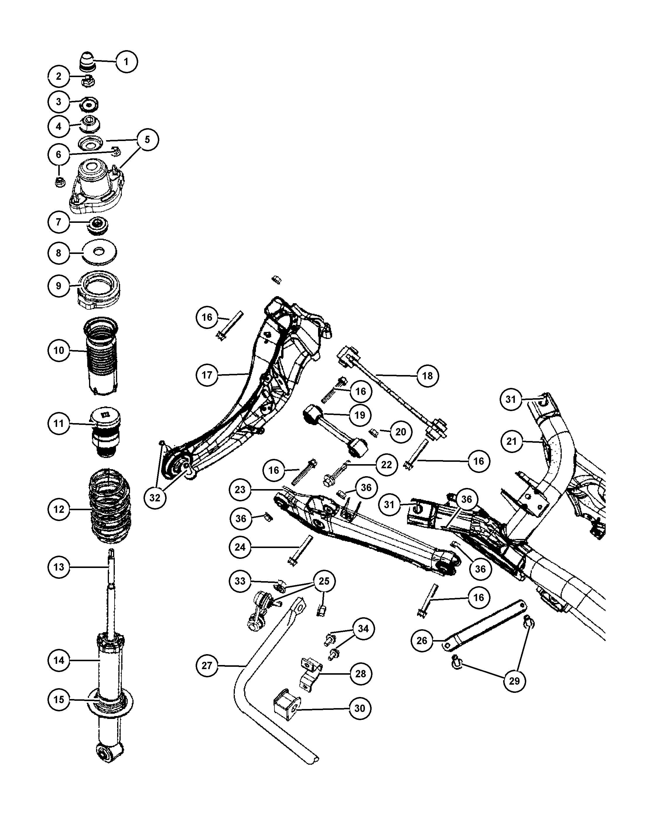 Chrysler 5272 714AA - Сайлентблок, рычаг подвески колеса unicars.by