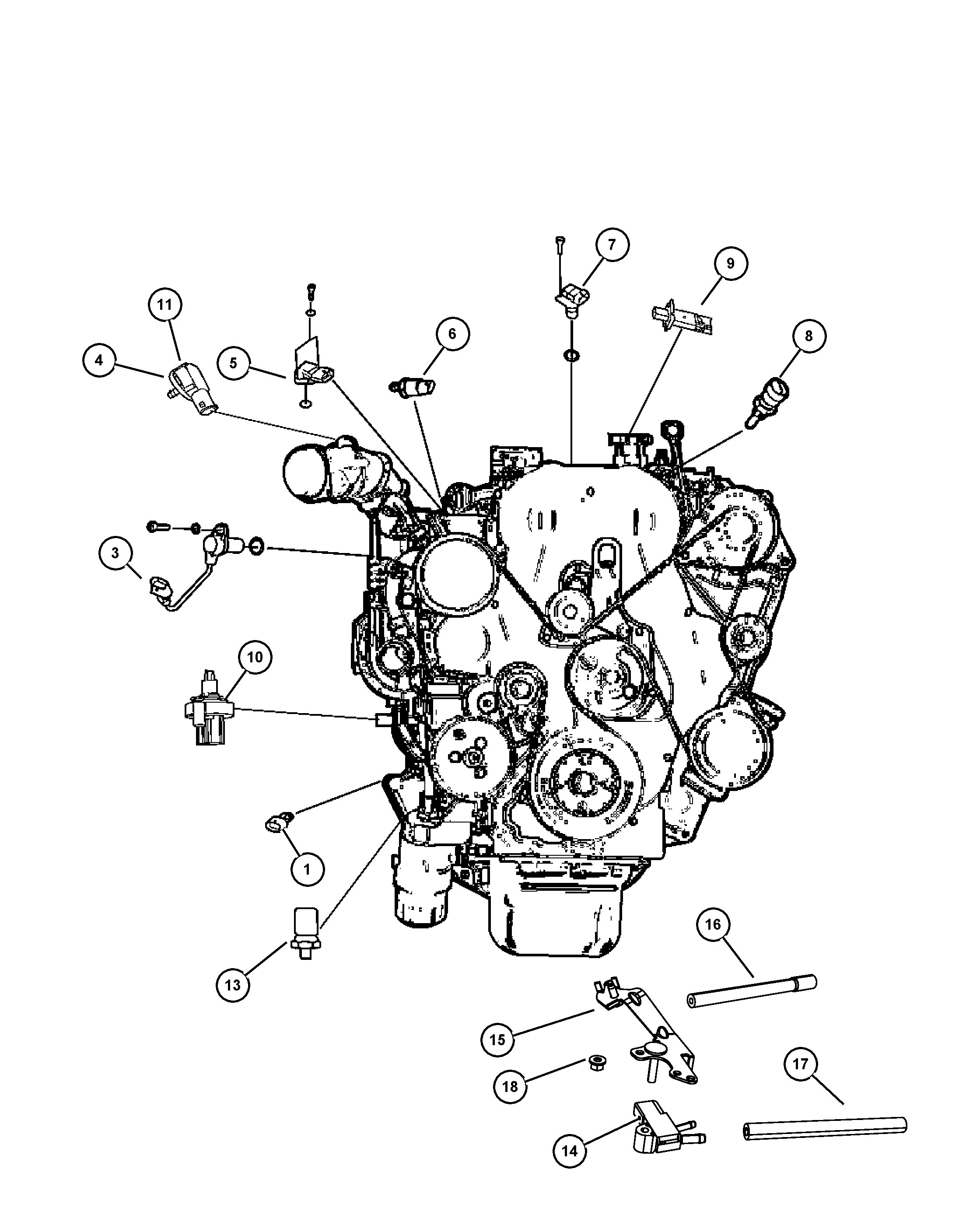 Dodge 68031 593AA - SENSOR AIR TEMPERATURE unicars.by