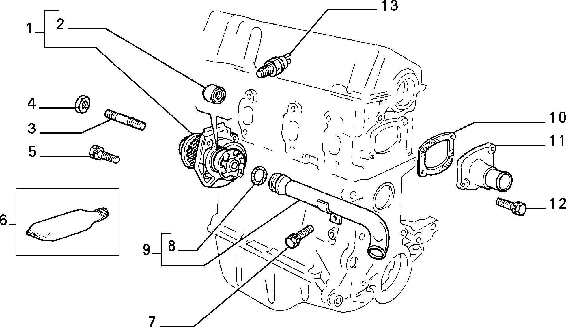 Autobianchi 71713727 - Водяной насос unicars.by