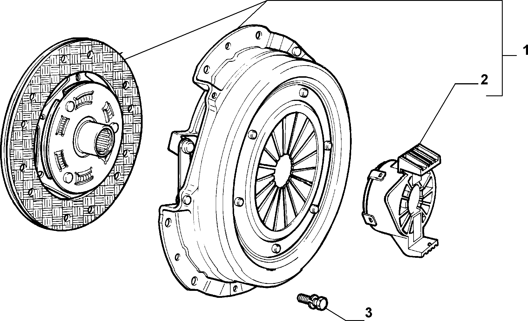 FIAT 71753860 - Комплект сцепления unicars.by