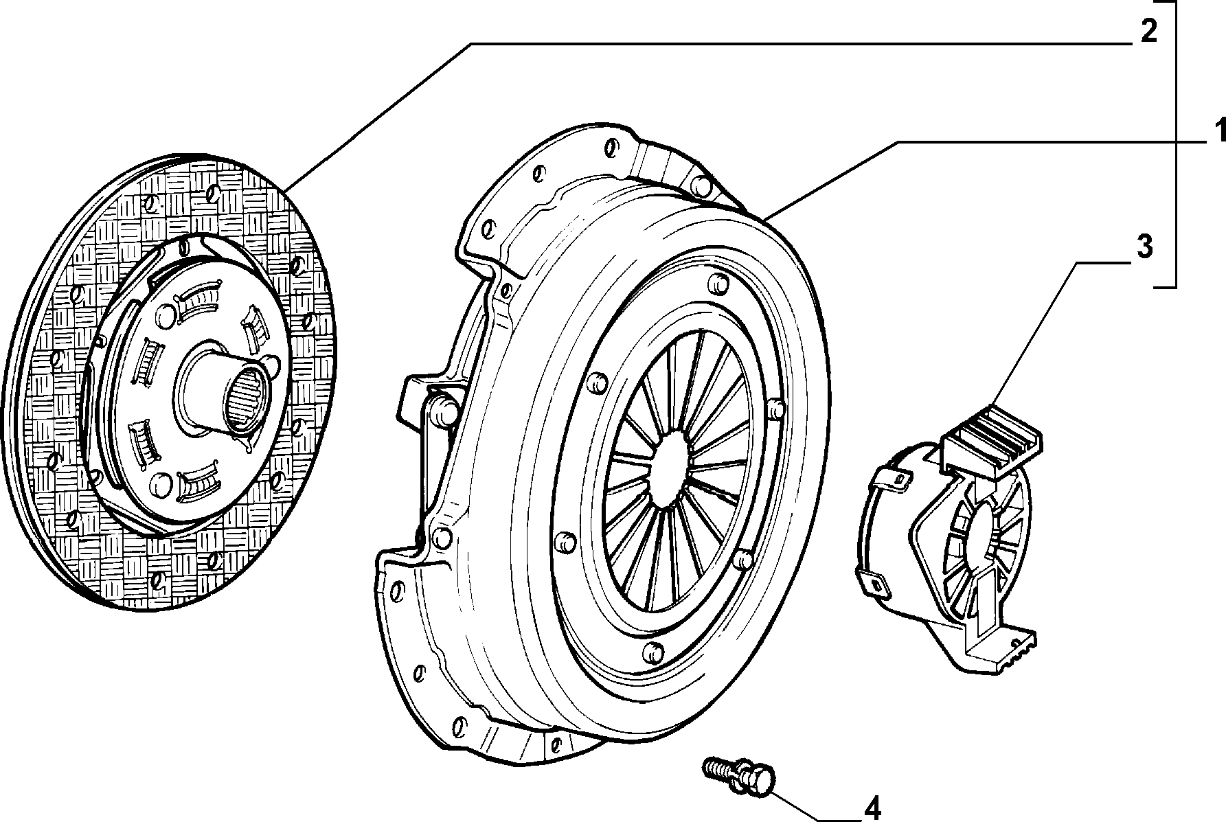 Lancia 71752222 - Комплект сцепления unicars.by