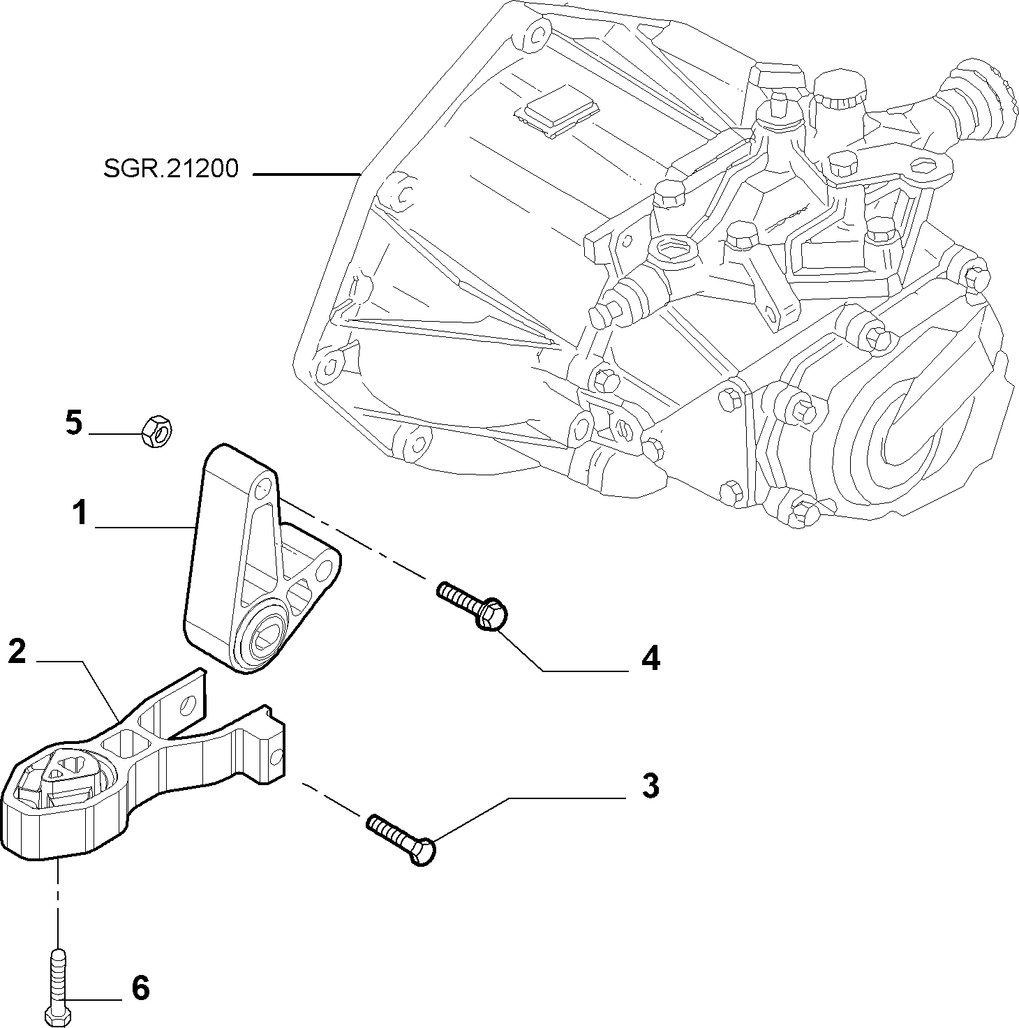 FIAT 55700439 - Подушка, опора, подвеска двигателя unicars.by