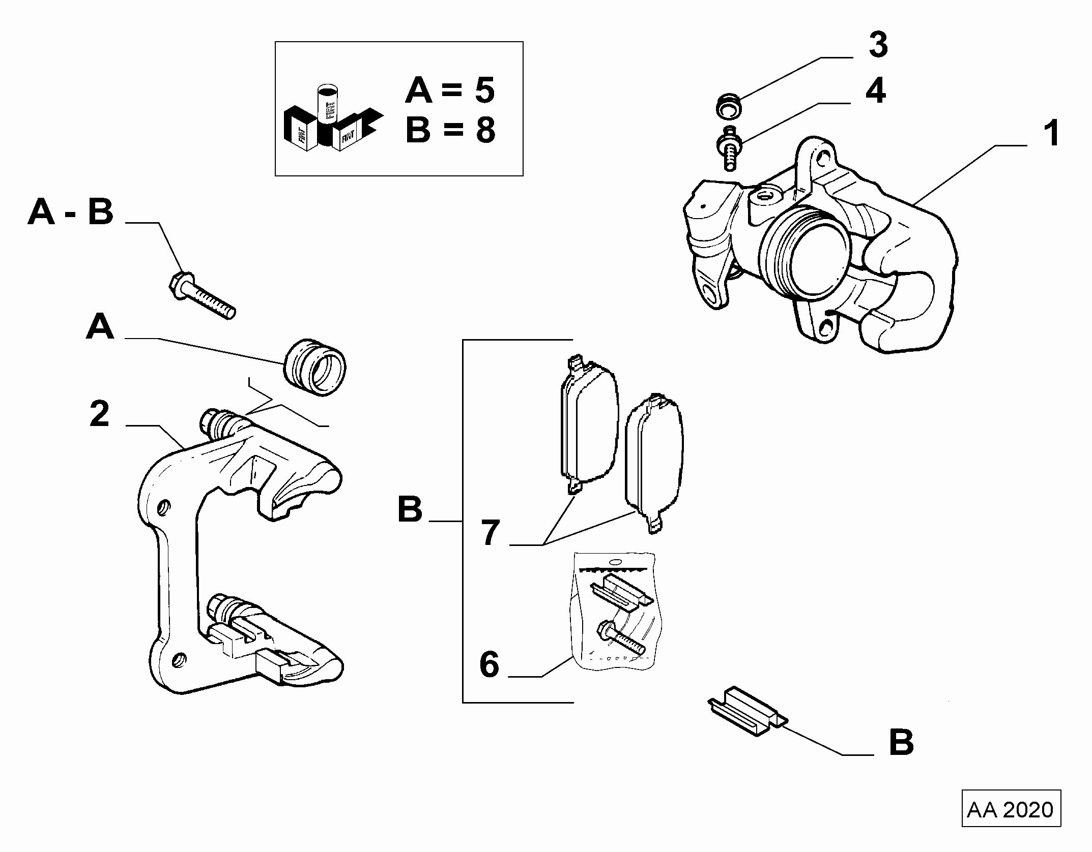 FIAT 71770125 - Комплектующие для колодок дискового тормоза unicars.by