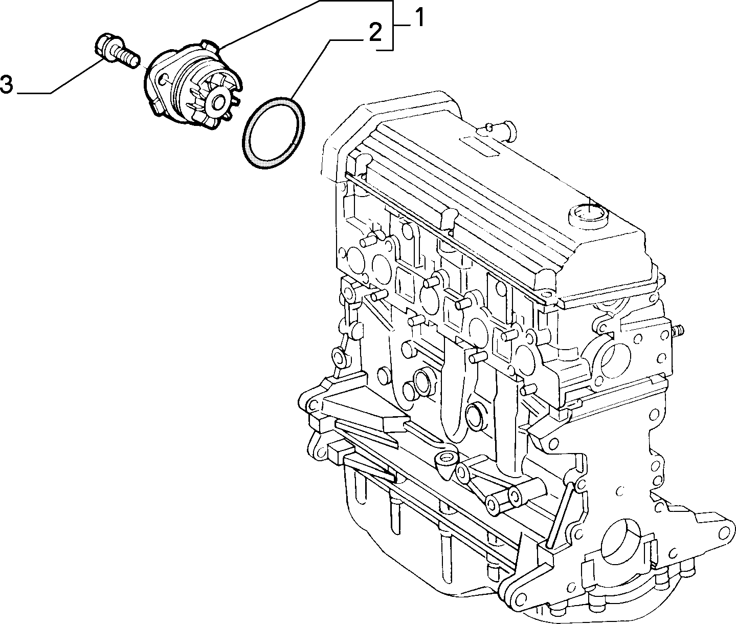 Lancia 7762924 - Водяной насос unicars.by