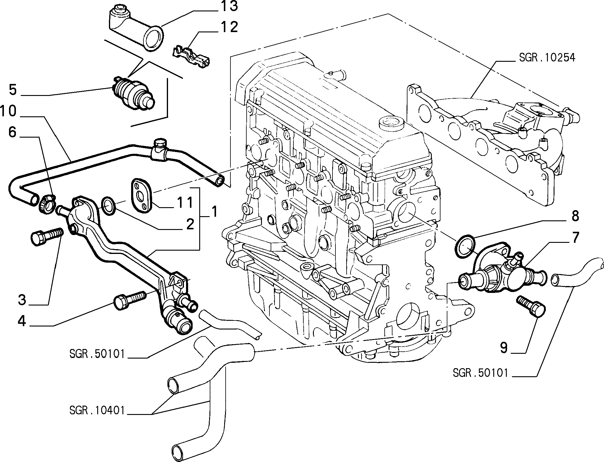 Alfa Romeo 758 8802 - Датчик, температура охлаждающей жидкости unicars.by