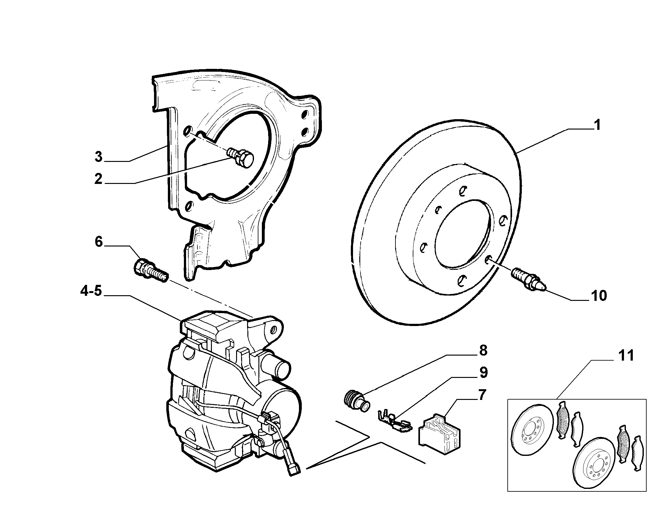 FIAT / LANCIA 711788000 - Ремкомплект, тормозной суппорт unicars.by