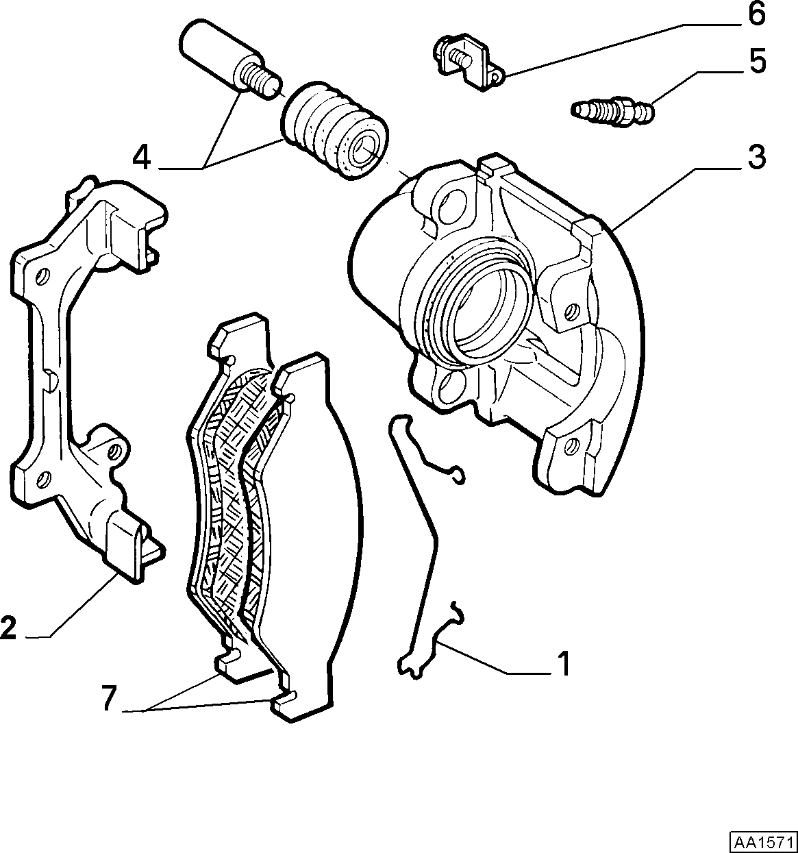 FIAT 71770953 - Тормозные колодки, дисковые, комплект unicars.by