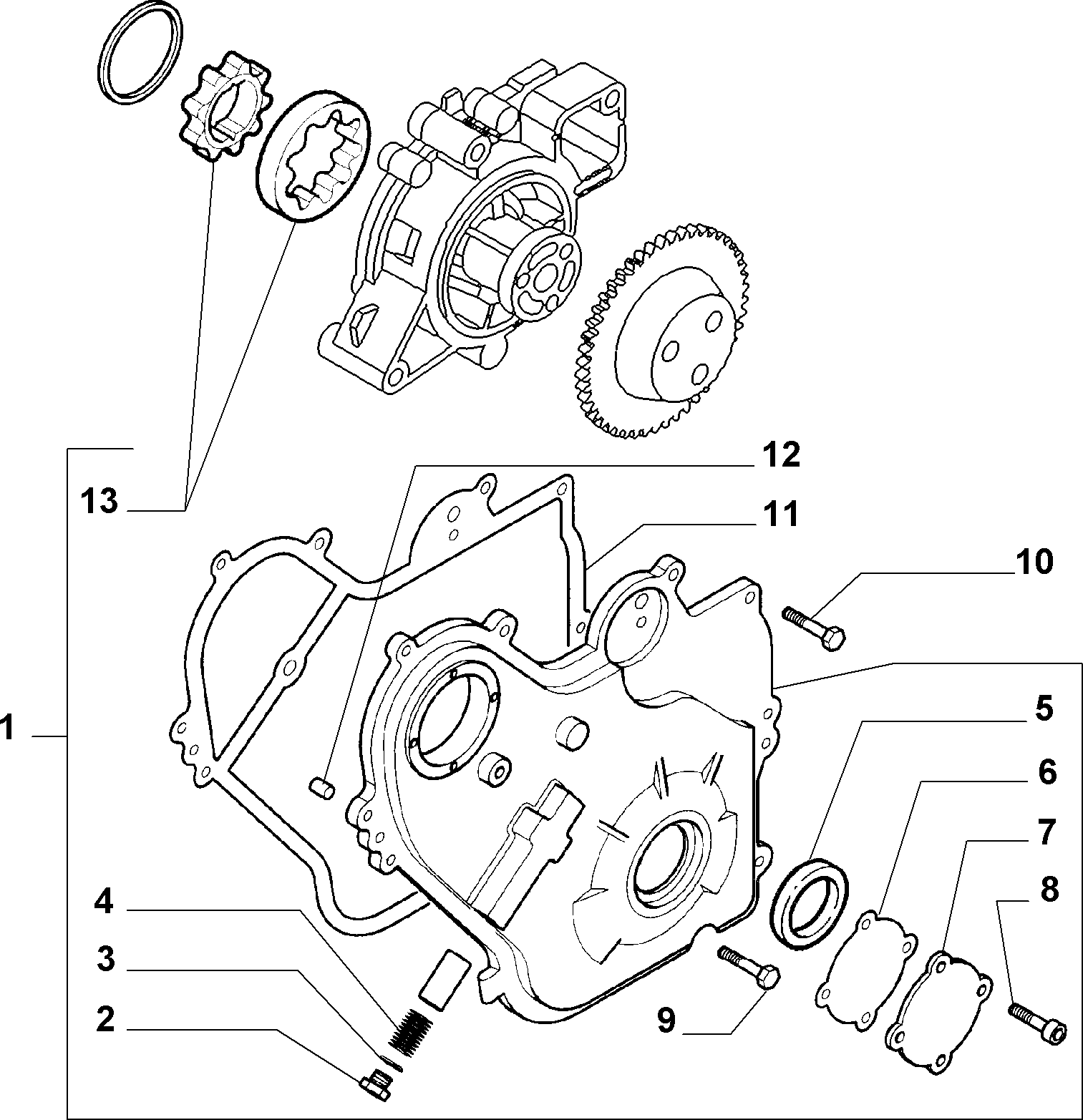 Alfa Romeo 71739386 - Уплотняющее кольцо, коленчатый вал unicars.by