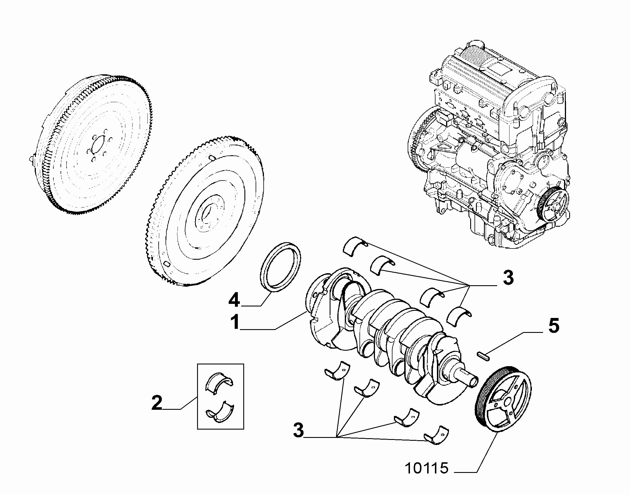 FIAT 71739336 - Уплотняющее кольцо, коленчатый вал unicars.by