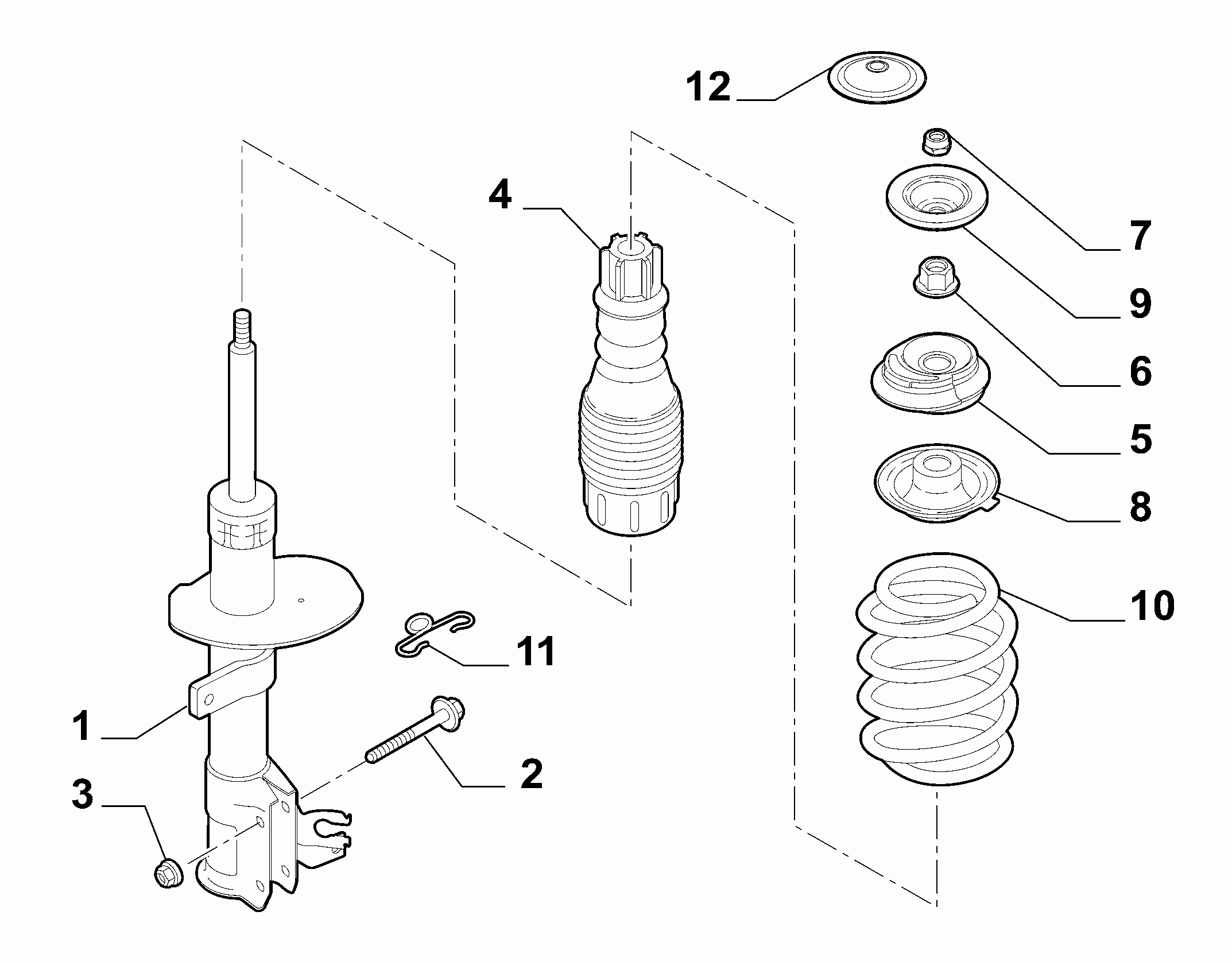 FIAT 51876262 - Опора стойки амортизатора, подушка unicars.by