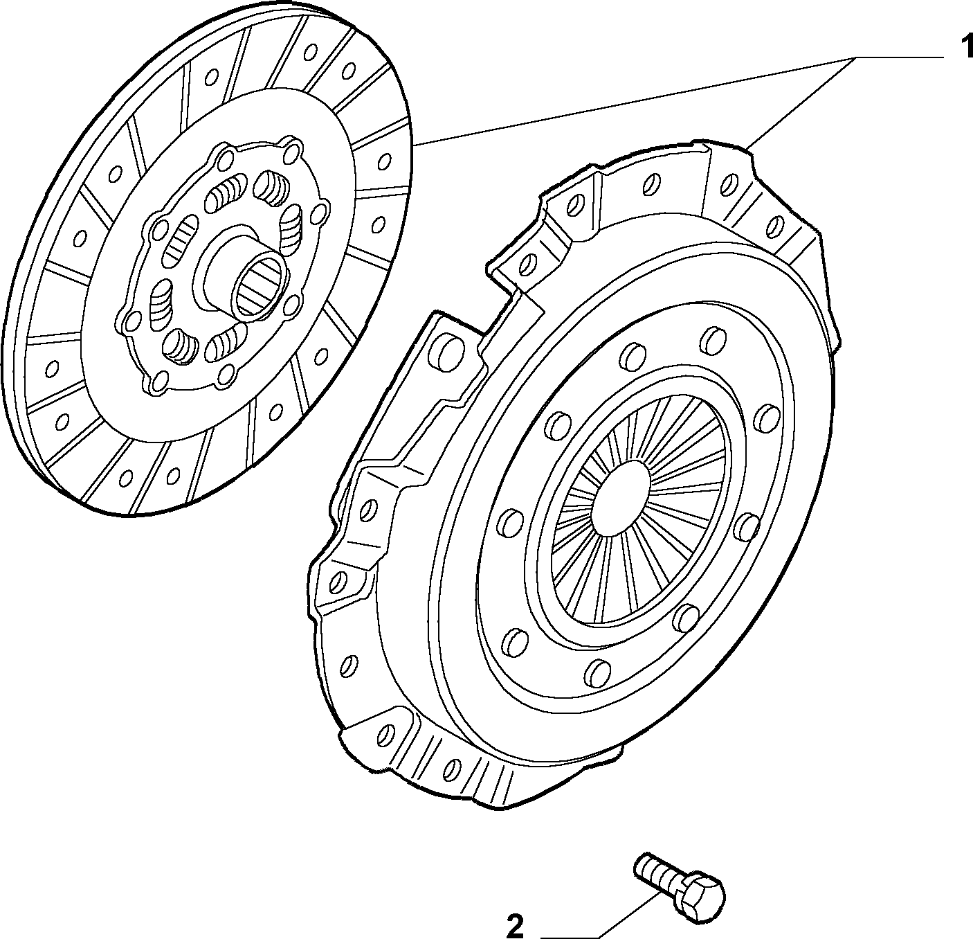 FIAT 55235327 - Комплект сцепления unicars.by