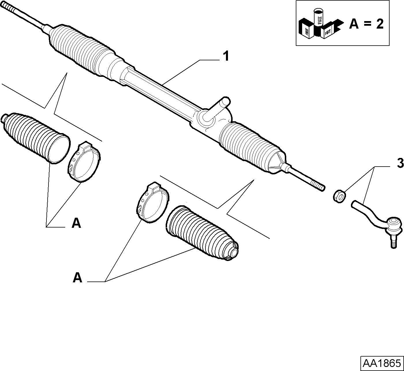 Abarth 77367002 - Наконечник рулевой тяги, шарнир unicars.by