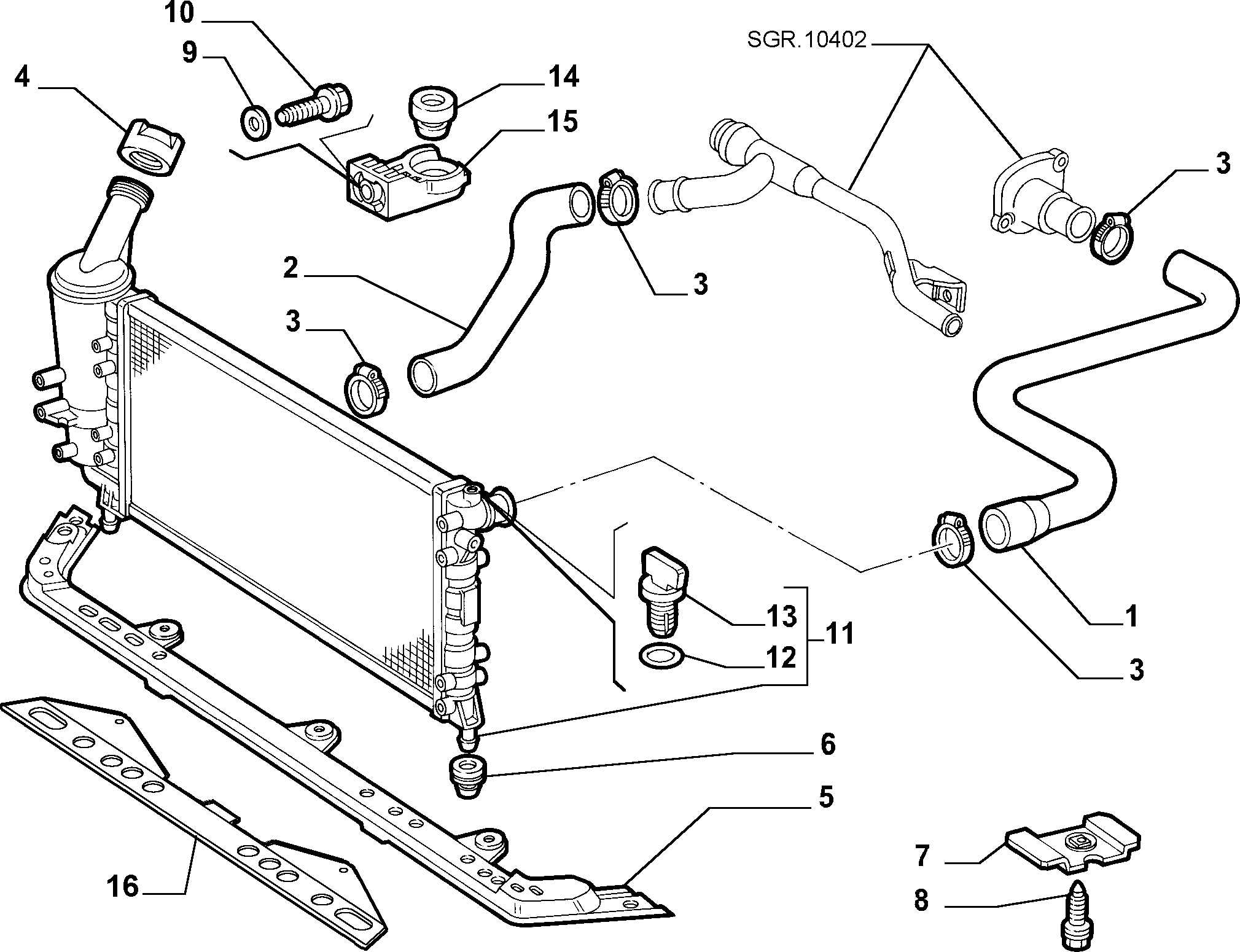 FIAT 46556737 - Крышка, резервуар охлаждающей жидкости unicars.by