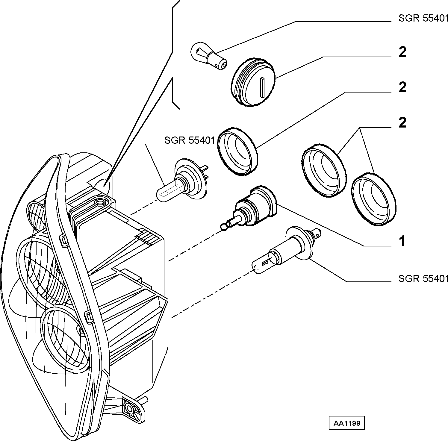 VW 9948336 - Регулятор, регулировка угла наклона фар unicars.by