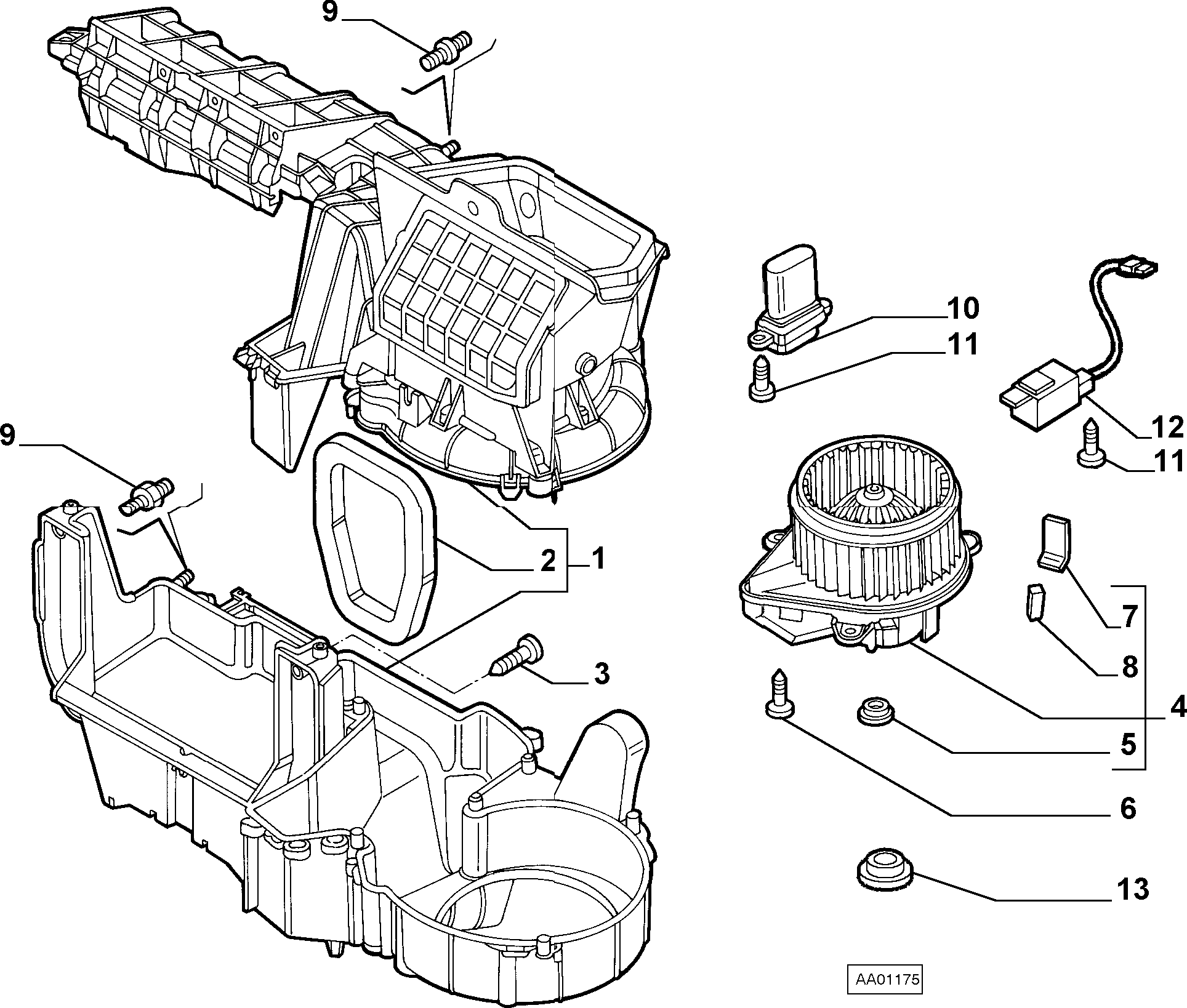 FIAT 46770835 - Вентилятор салона unicars.by