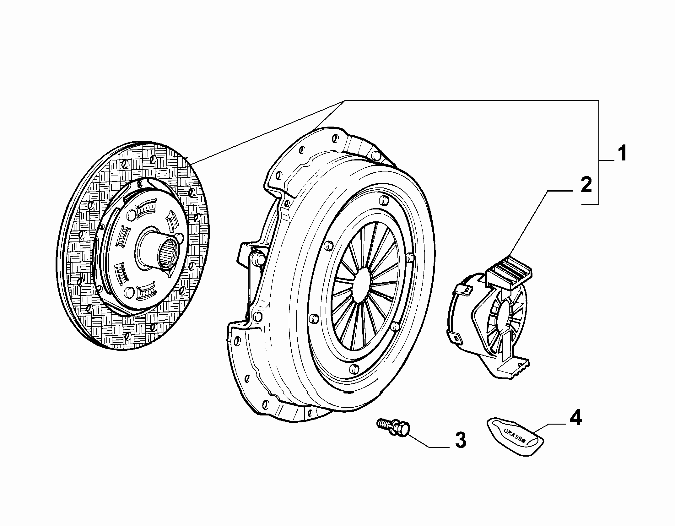 Alfa Romeo 71752579 - Комплект сцепления unicars.by