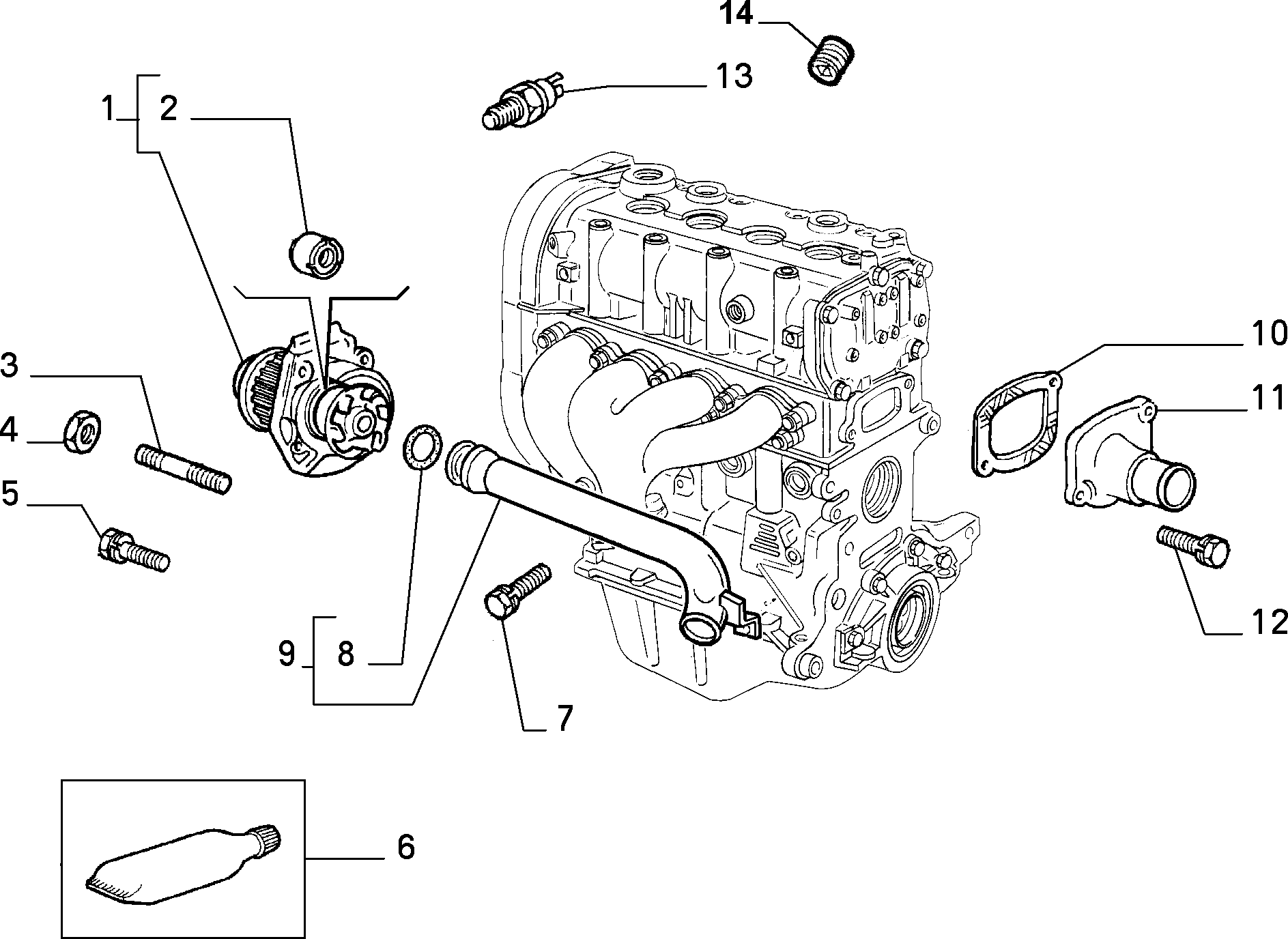 Chrysler 46422512 - WATER PUMP COMPL unicars.by