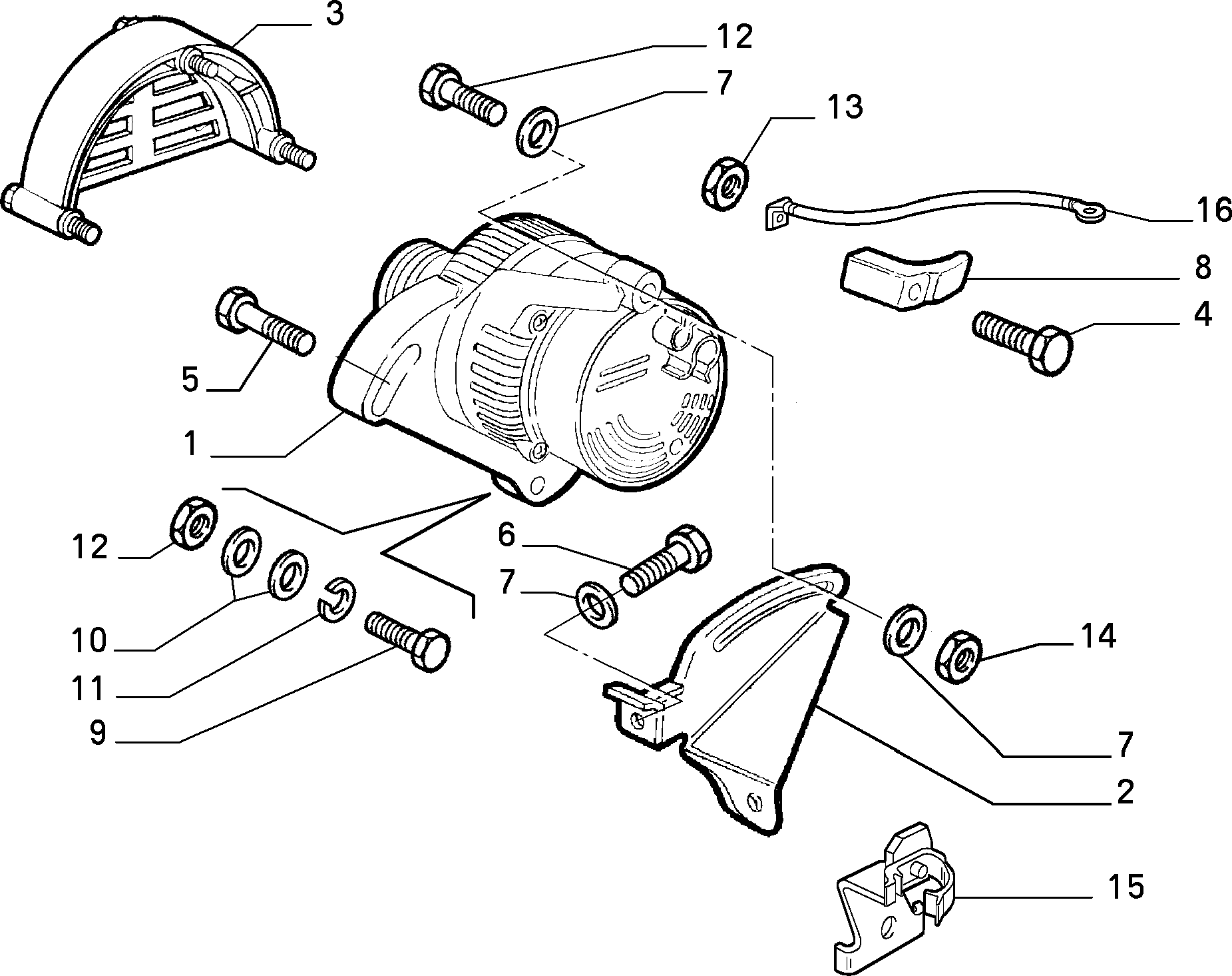 FIAT 46419297 - Генератор unicars.by