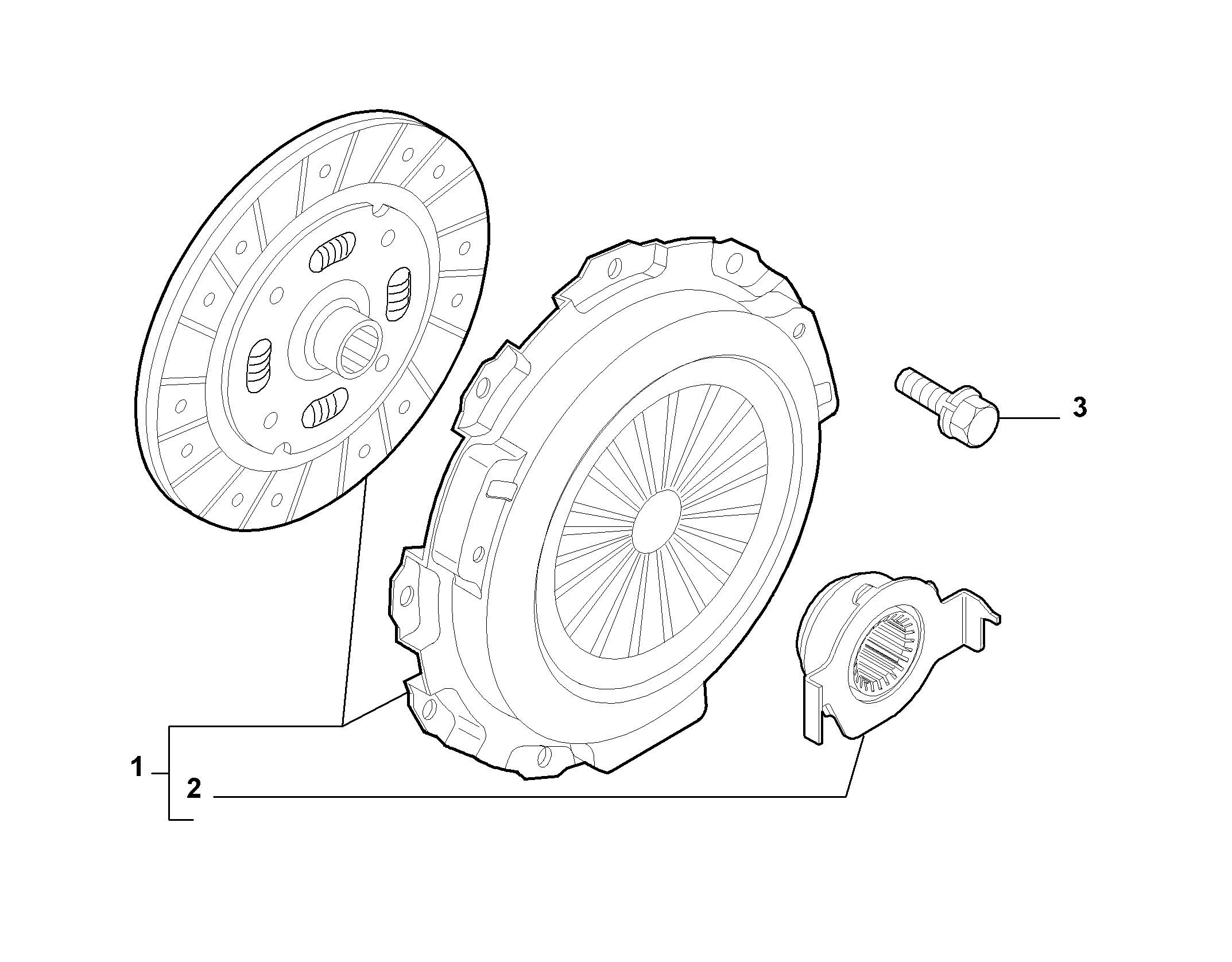 FIAT 71752237 - Комплект сцепления unicars.by