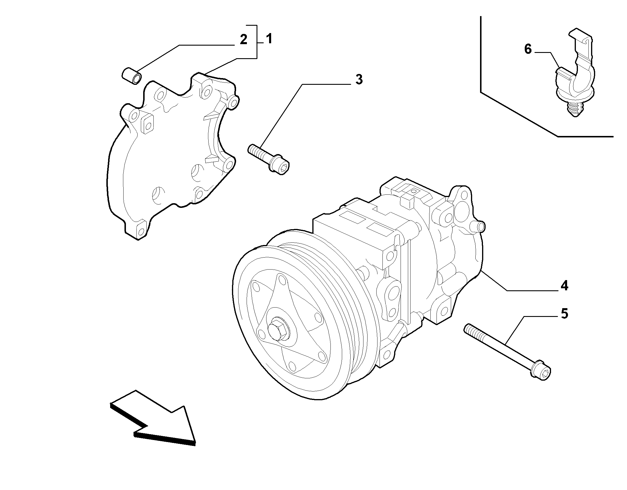 OM 51746931 - Компрессор кондиционера unicars.by