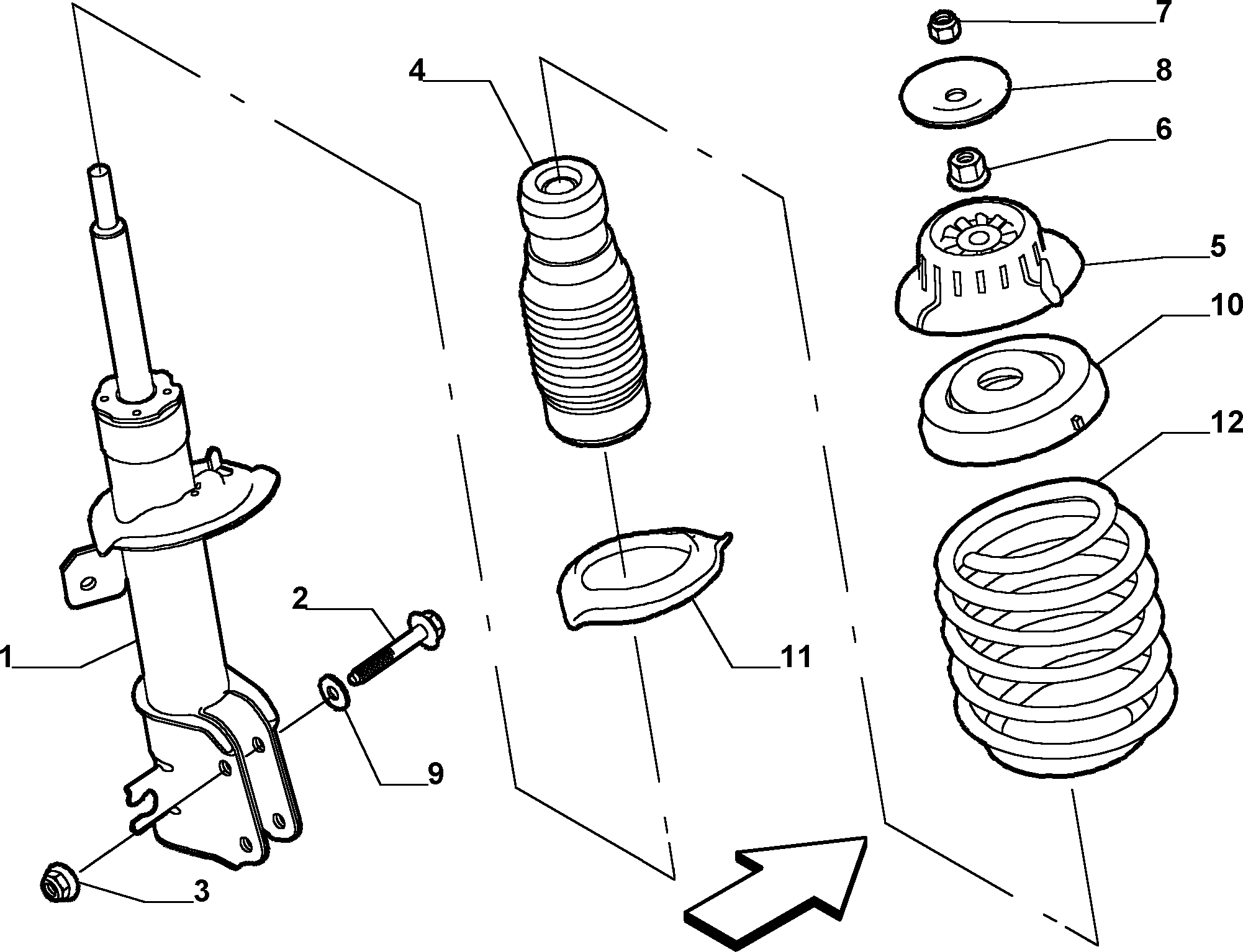 FORD 50701024 - Пружина ходовой части unicars.by