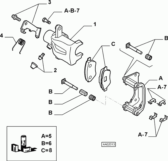 Lancia 77362768 - Тормозные колодки, дисковые, комплект unicars.by