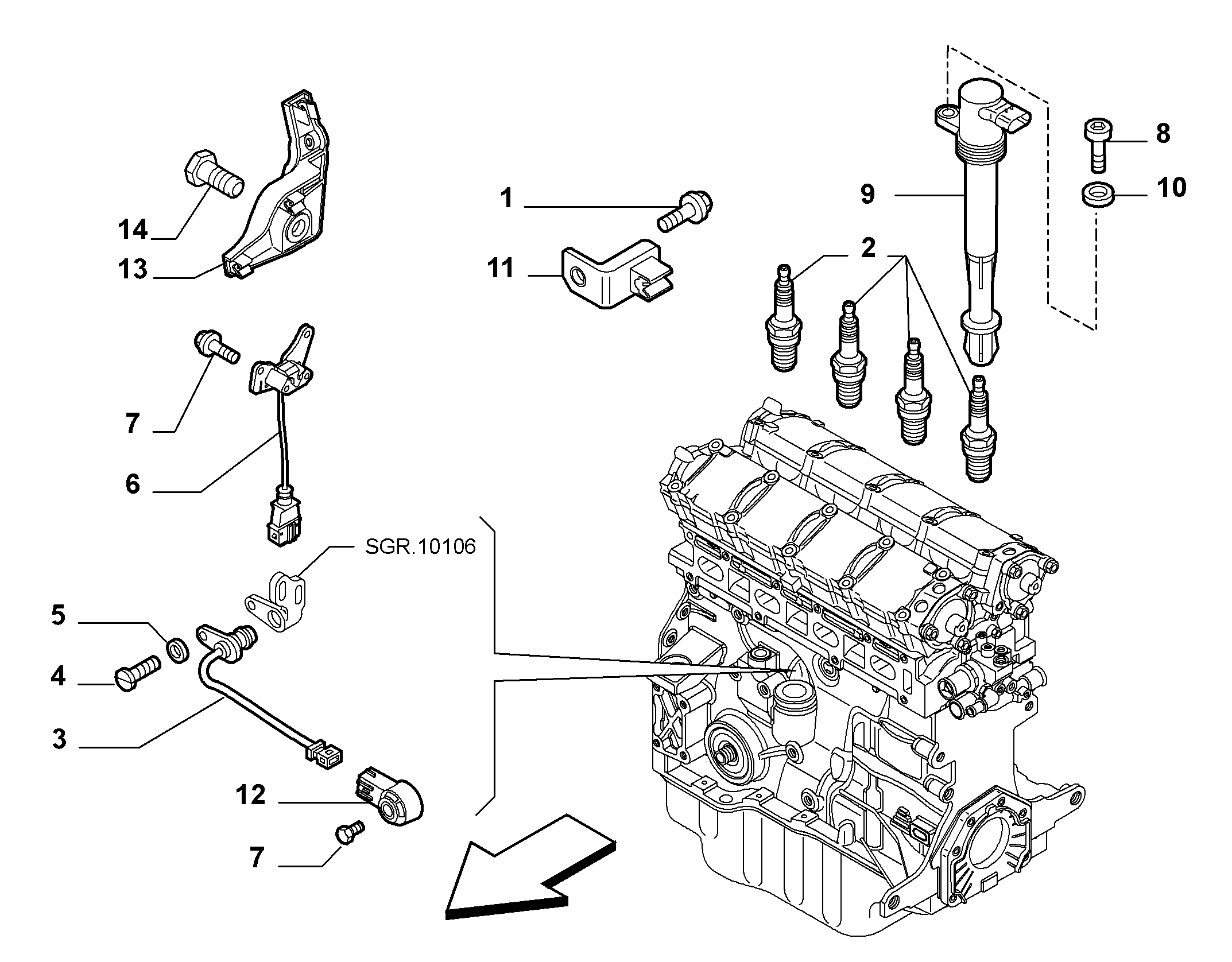 Alfa Romeo 46777286 - Катушка зажигания unicars.by