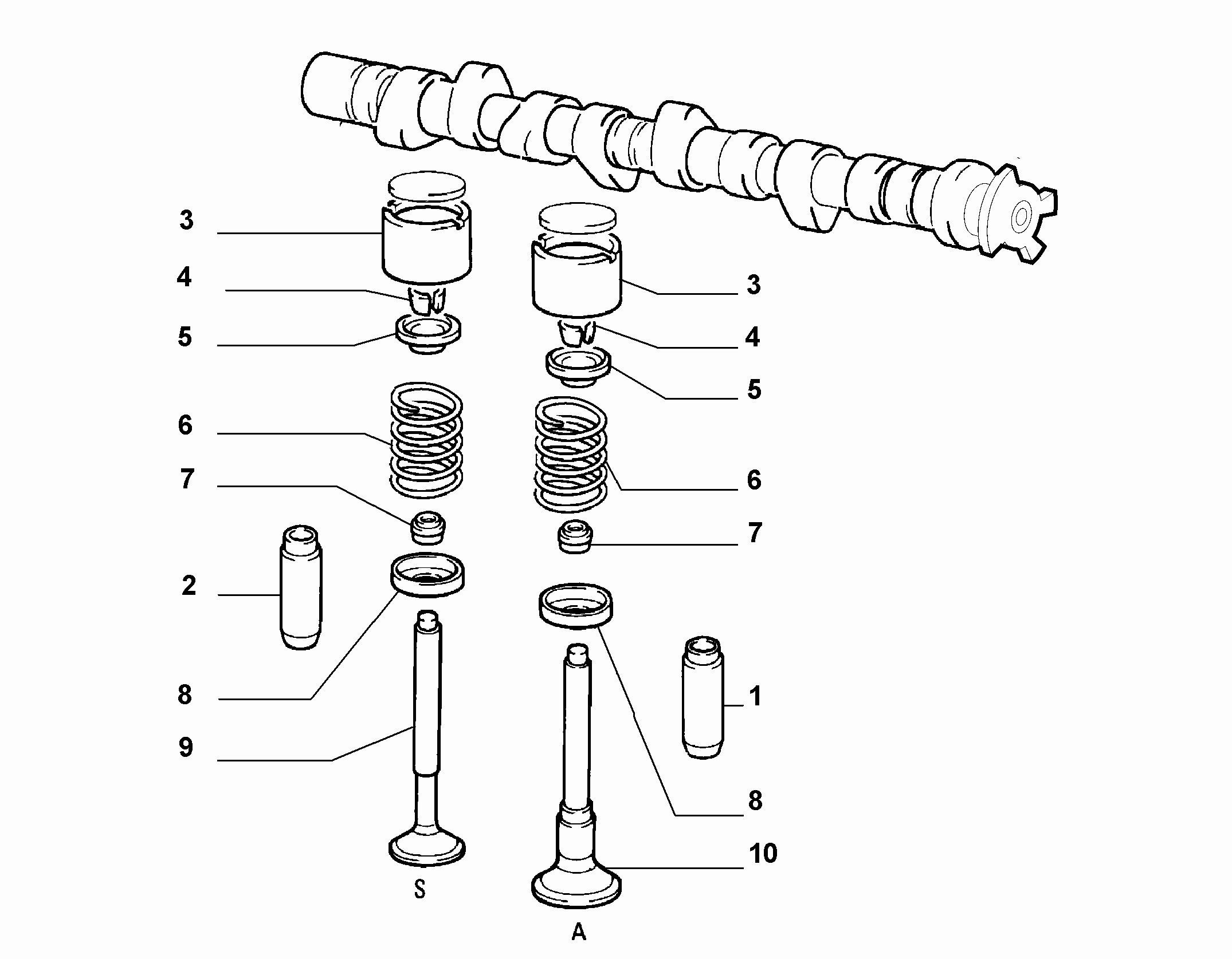 FIAT 55190344 - Уплотнительное кольцо, стержень клапана unicars.by