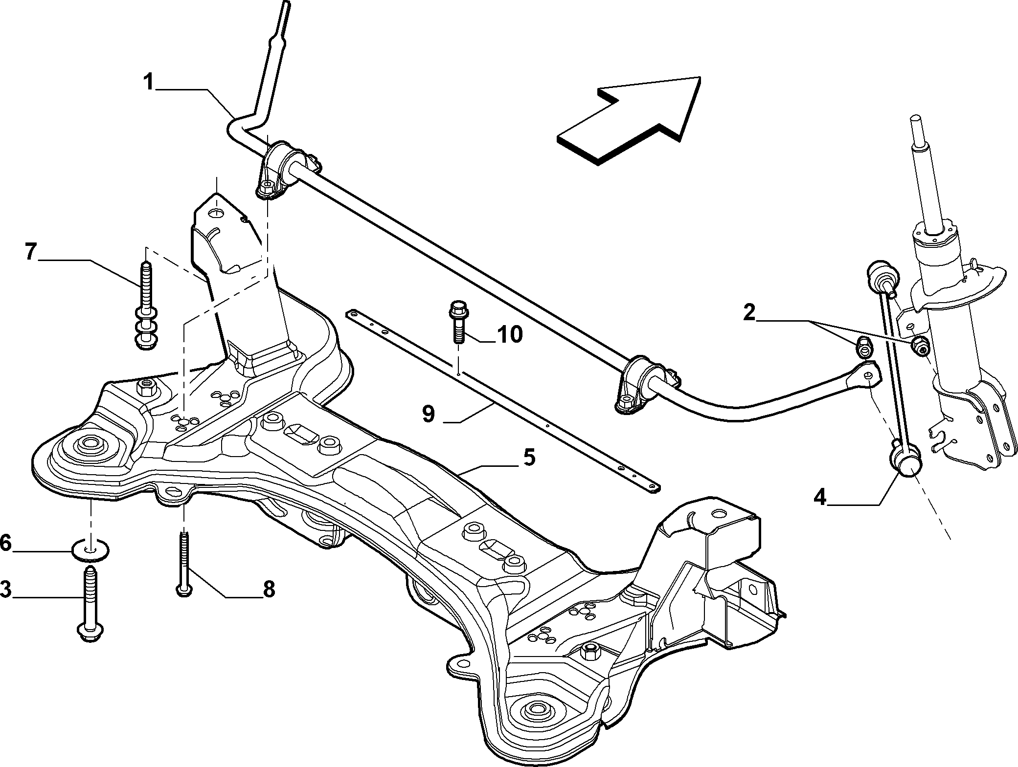 FORD 51801136 - Тяга / стойка, стабилизатор unicars.by