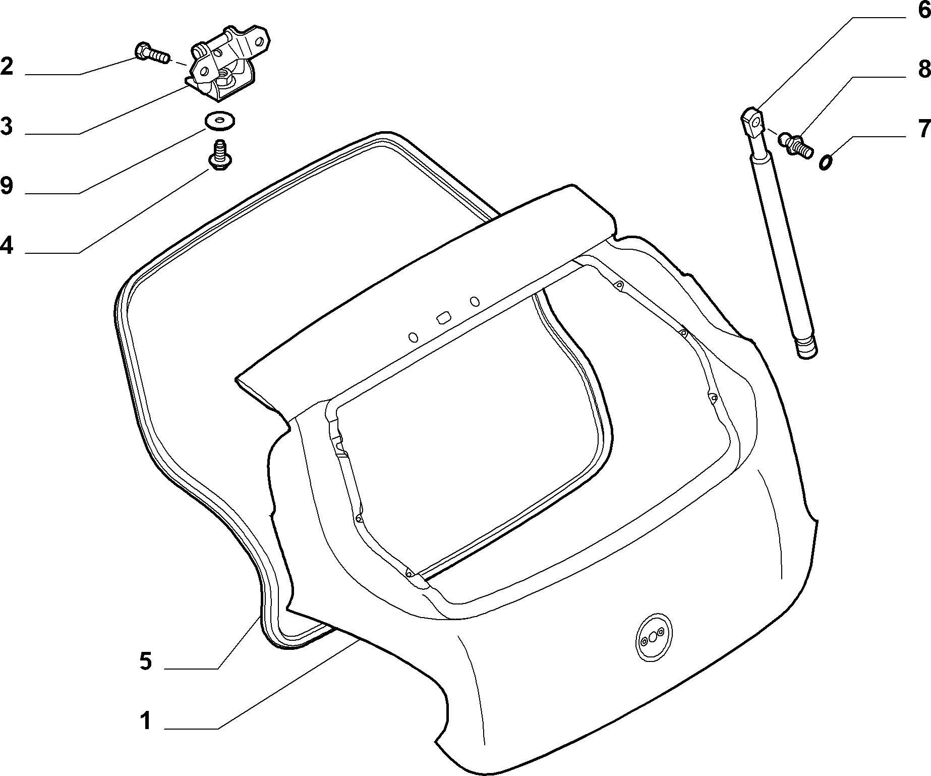 FIAT 51812267 - Газовая пружина, упор unicars.by