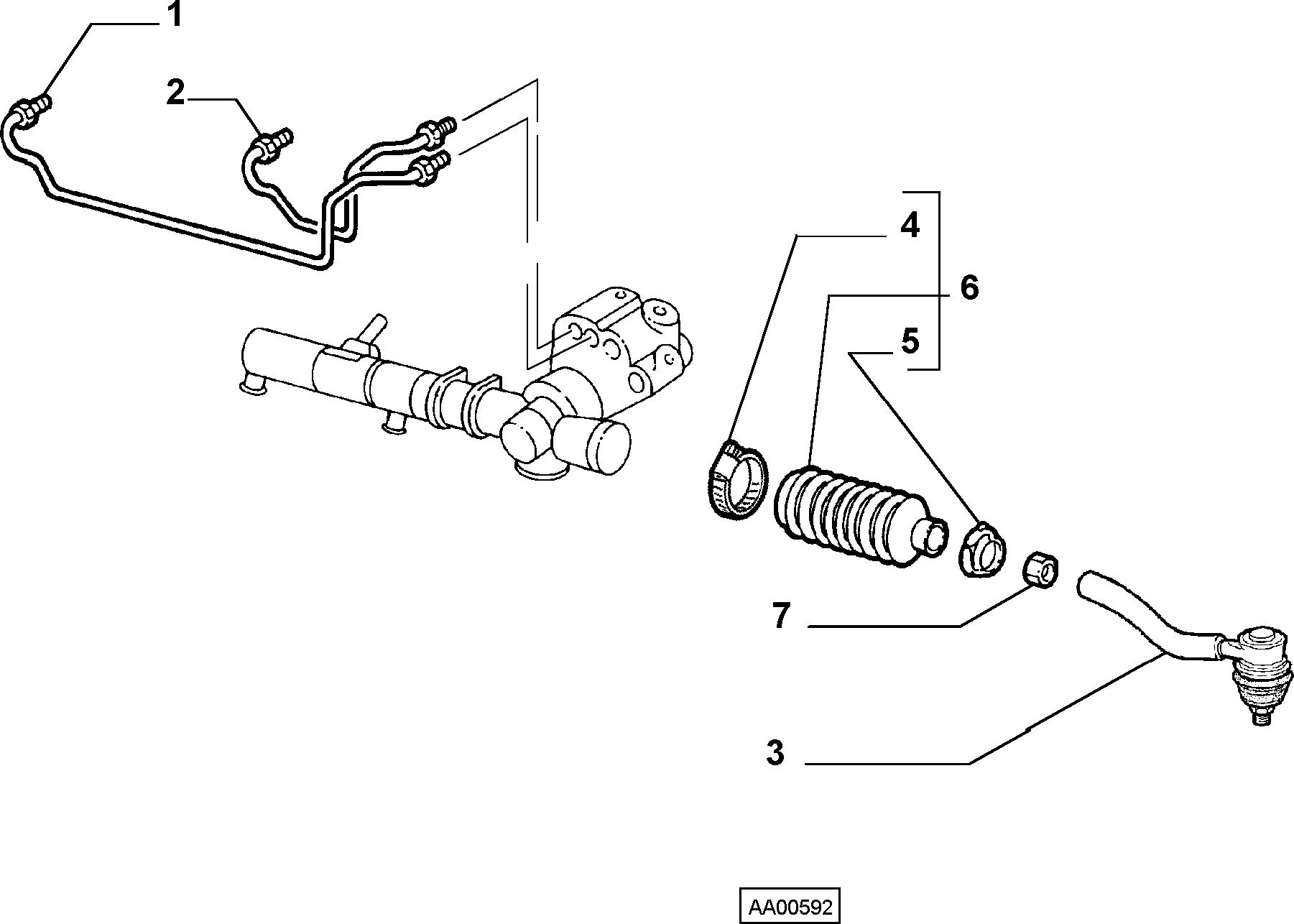 FIAT 46456660 - Наконечник рулевой тяги, шарнир unicars.by