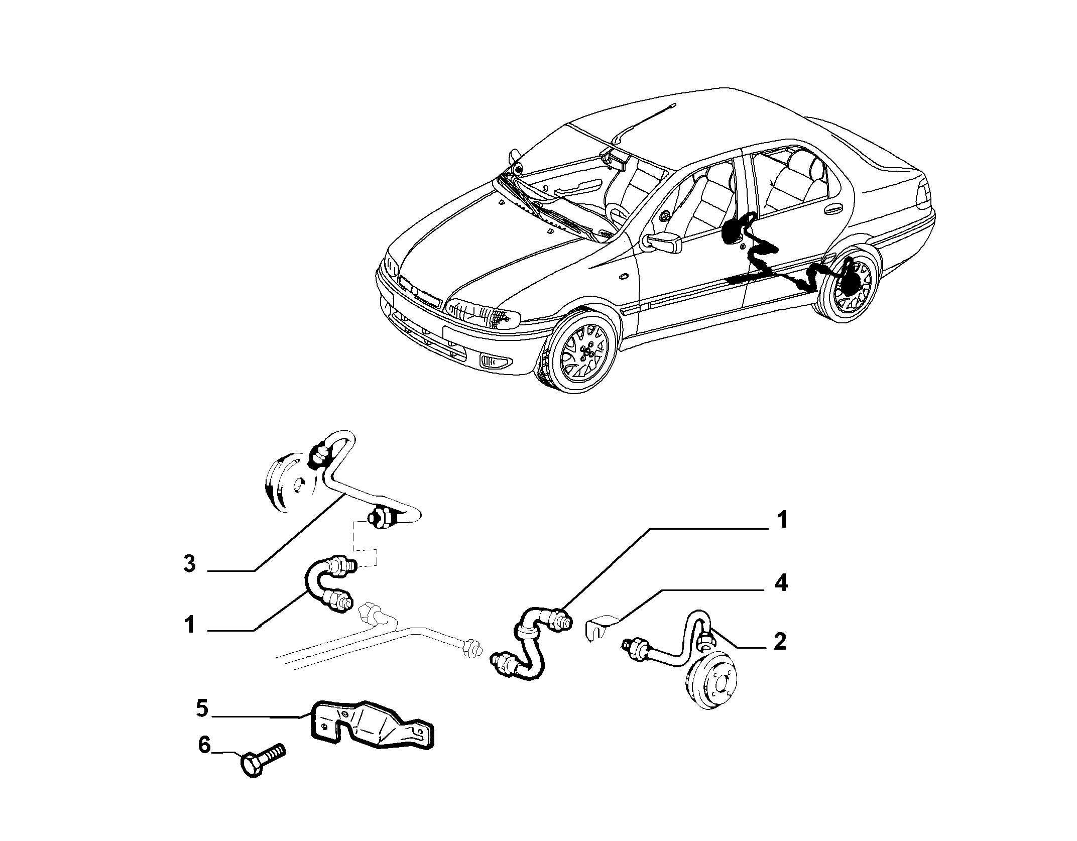 FIAT 46478973 - Тормозной шланг unicars.by