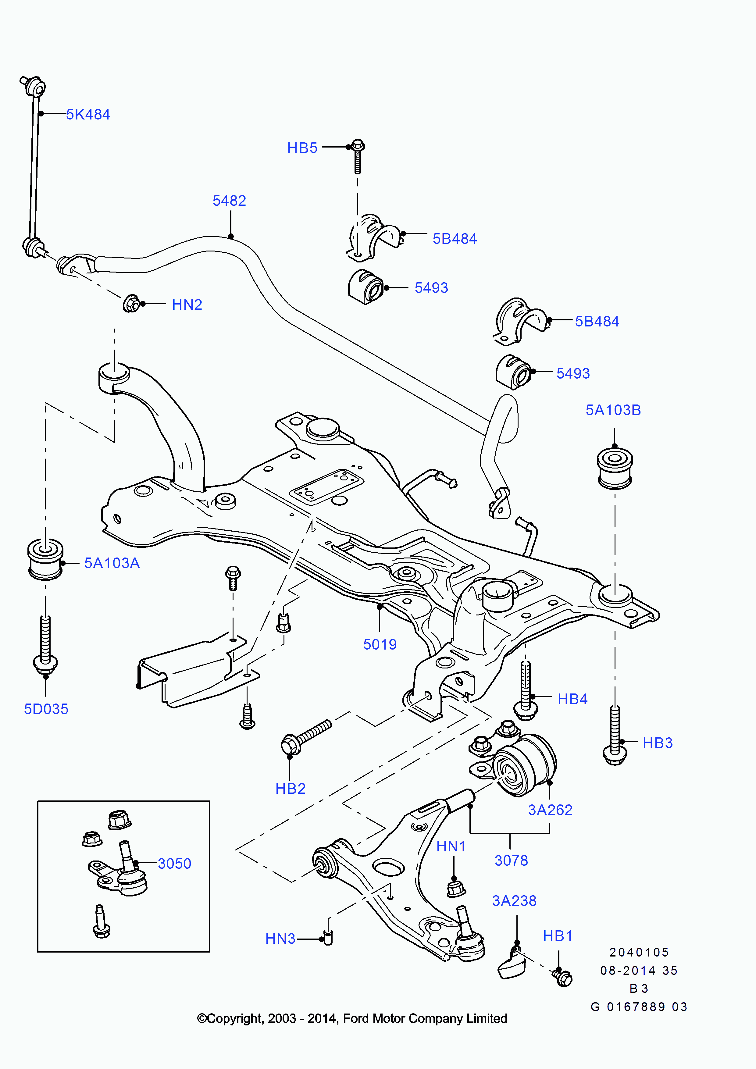 FORD 1686594 - Тяга / стойка, стабилизатор unicars.by