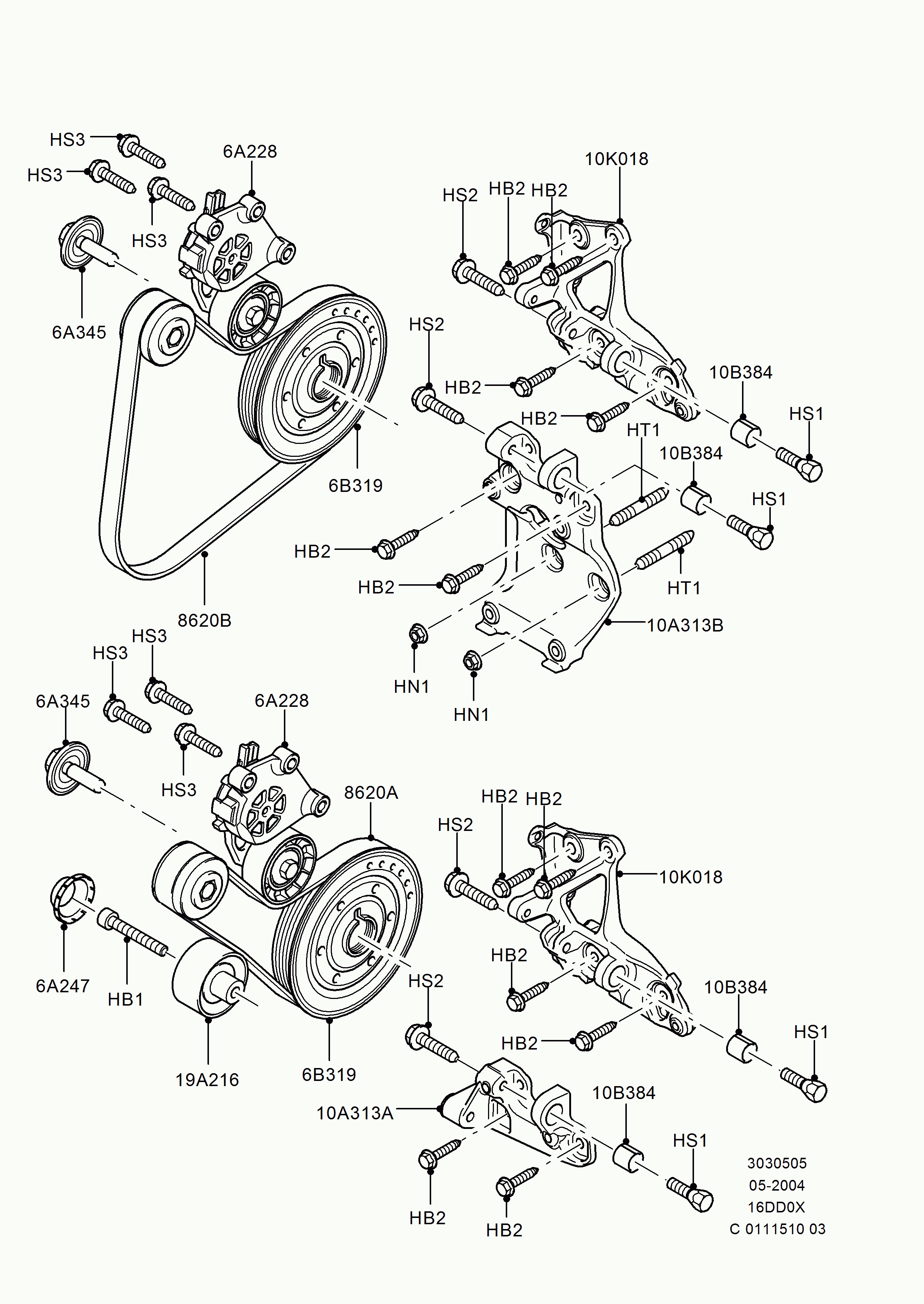 FORD 1487861 - Болт шкива unicars.by