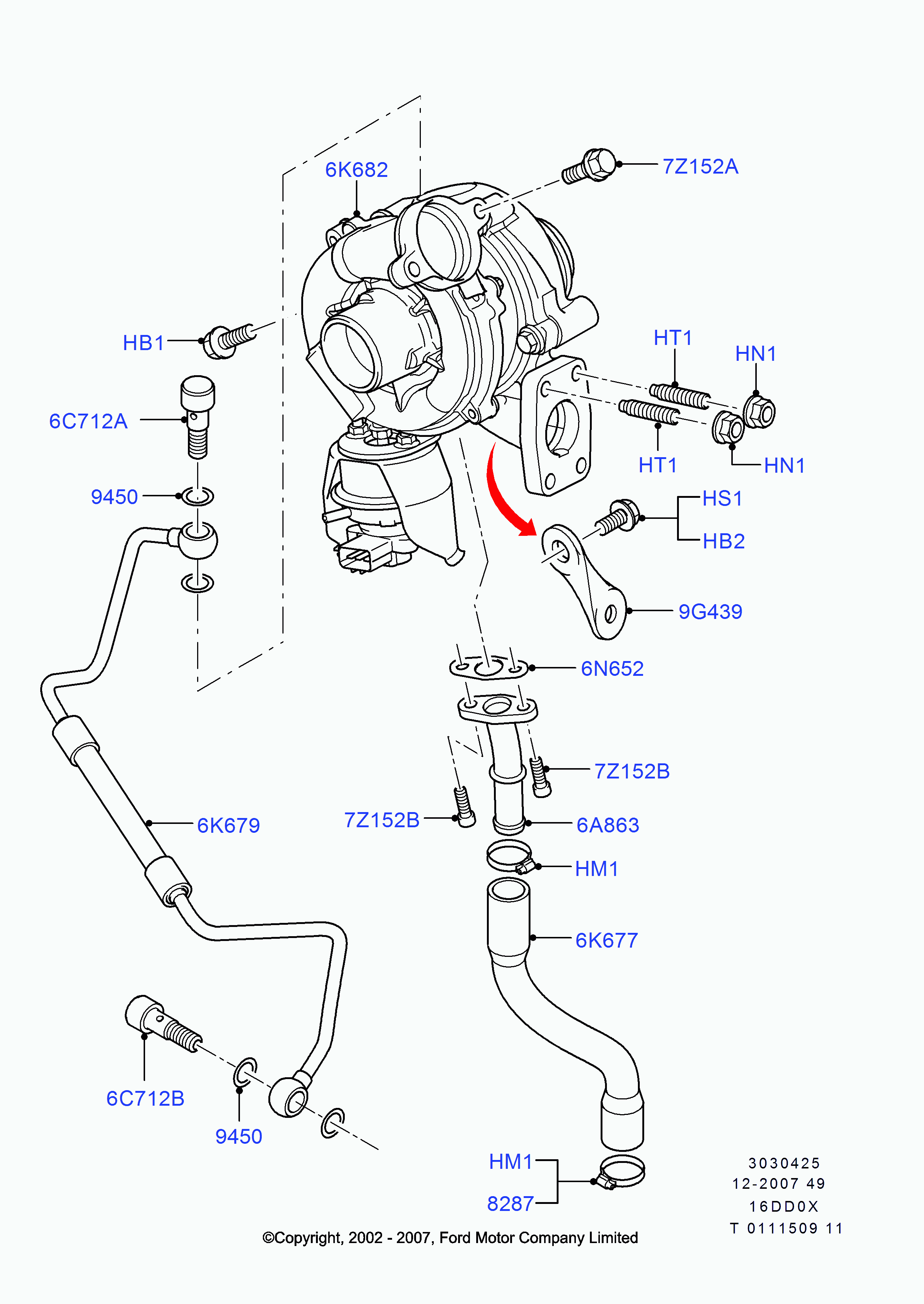 CITROËN/PEUGEOT 1479055 - Турбина, компрессор unicars.by