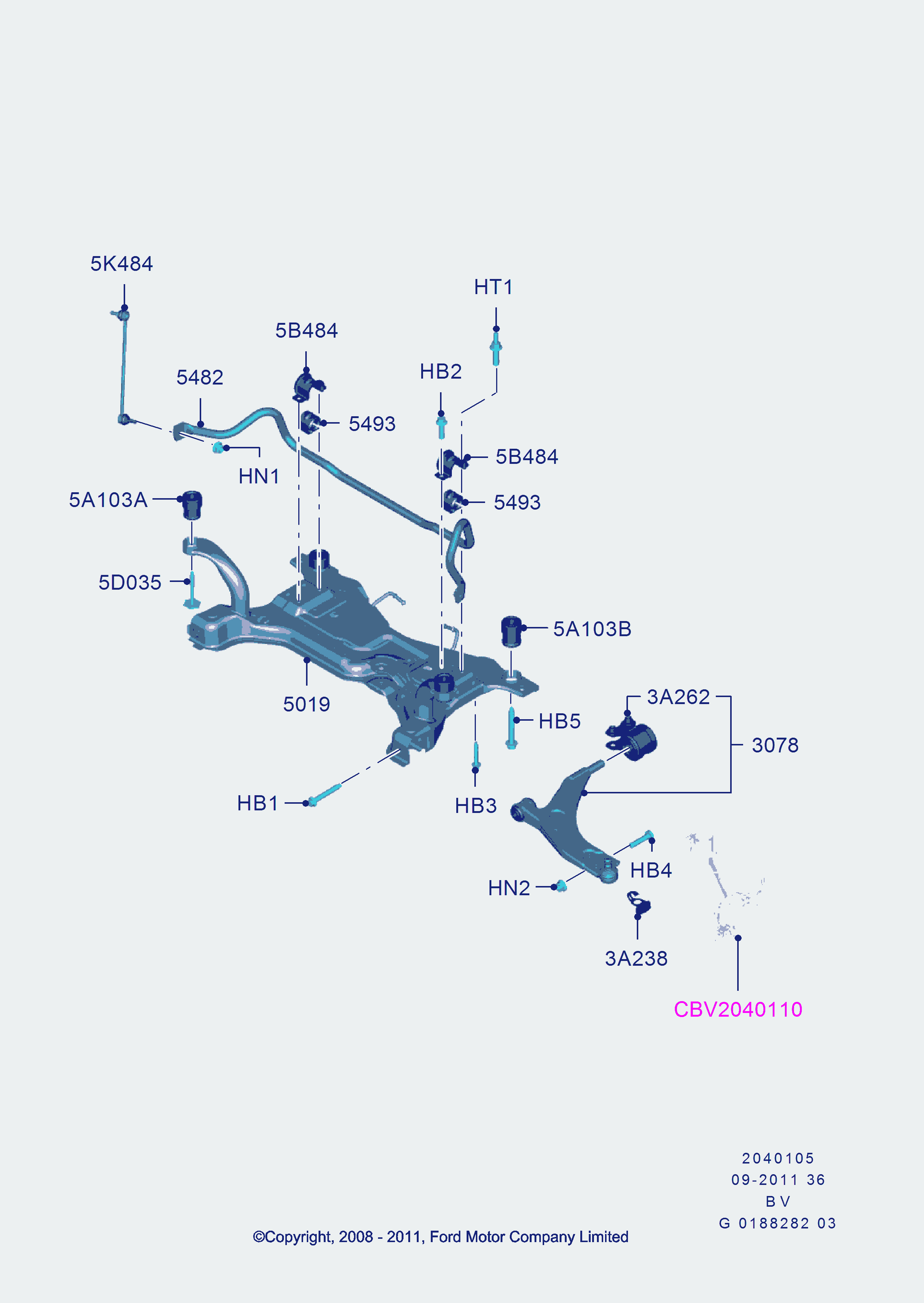 FORD 1502084 - Сайлентблок, рычаг подвески колеса unicars.by