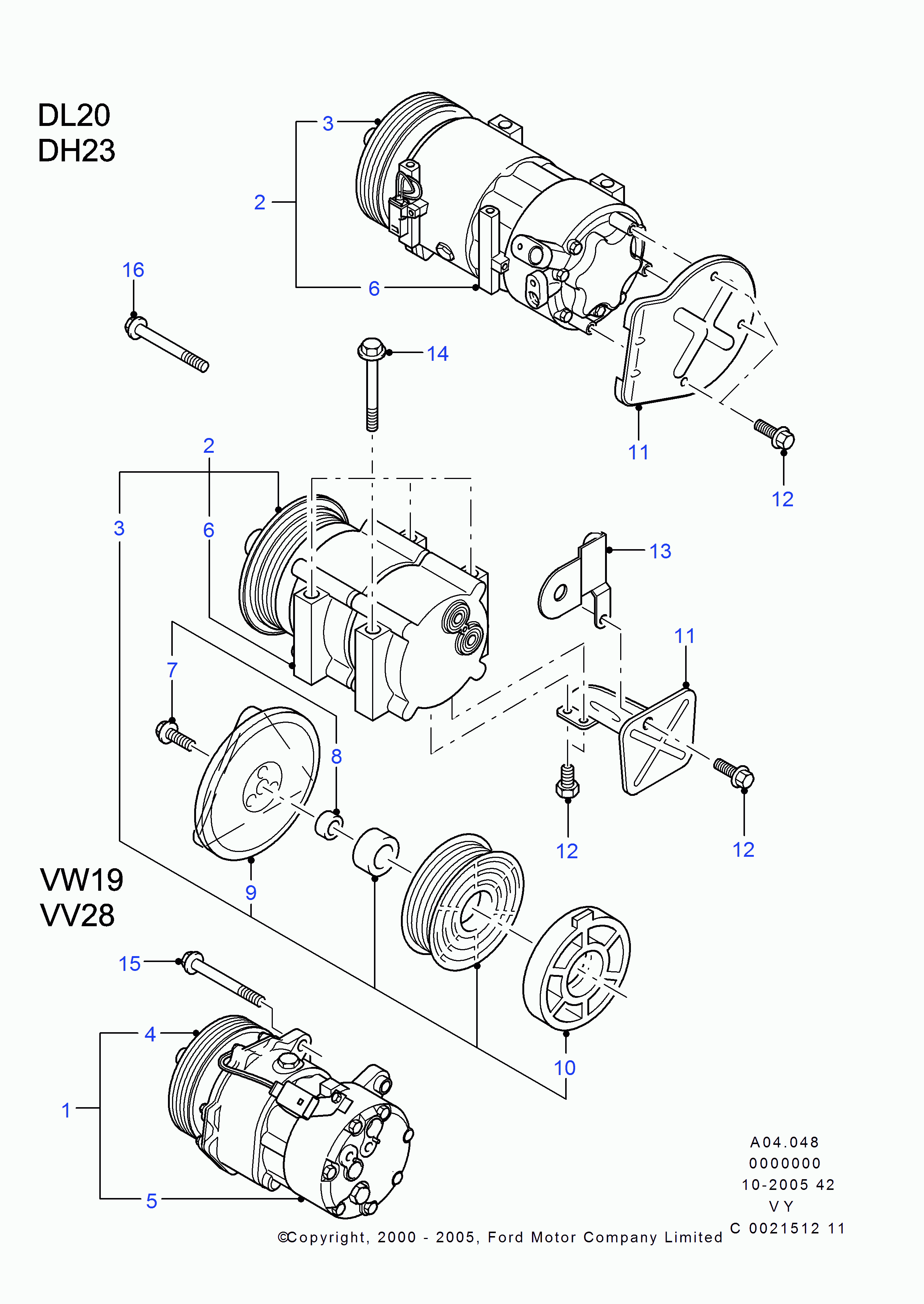 Volvo 1111419 - Compressor And Clutch Assy unicars.by