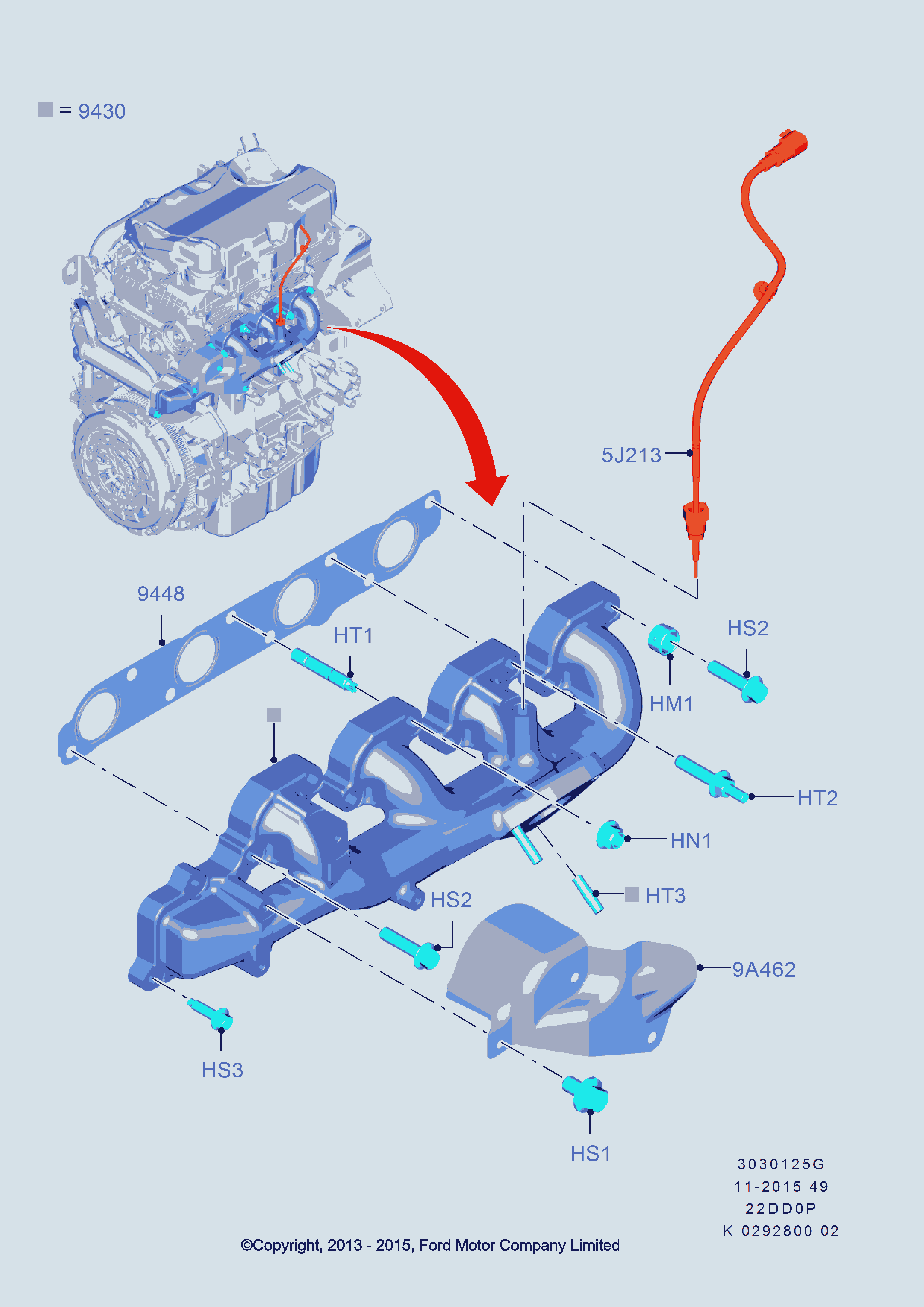 FORD 1 360 589 - Прокладка, выпускной коллектор unicars.by