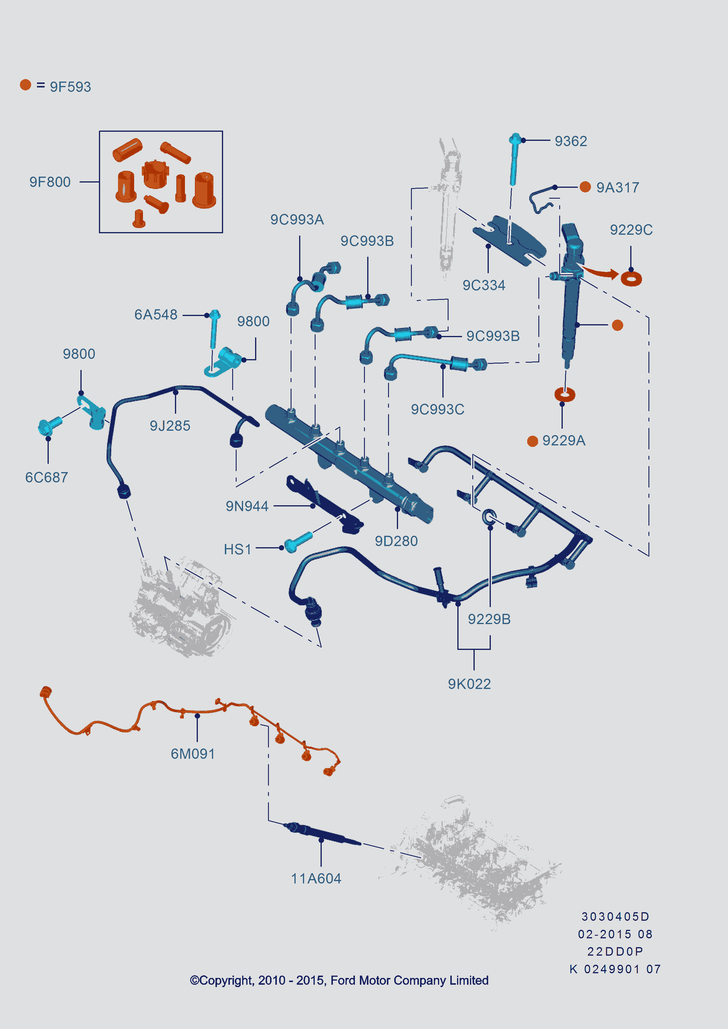 Mitsubishi 1746967 - Ремкомплект, распылитель unicars.by