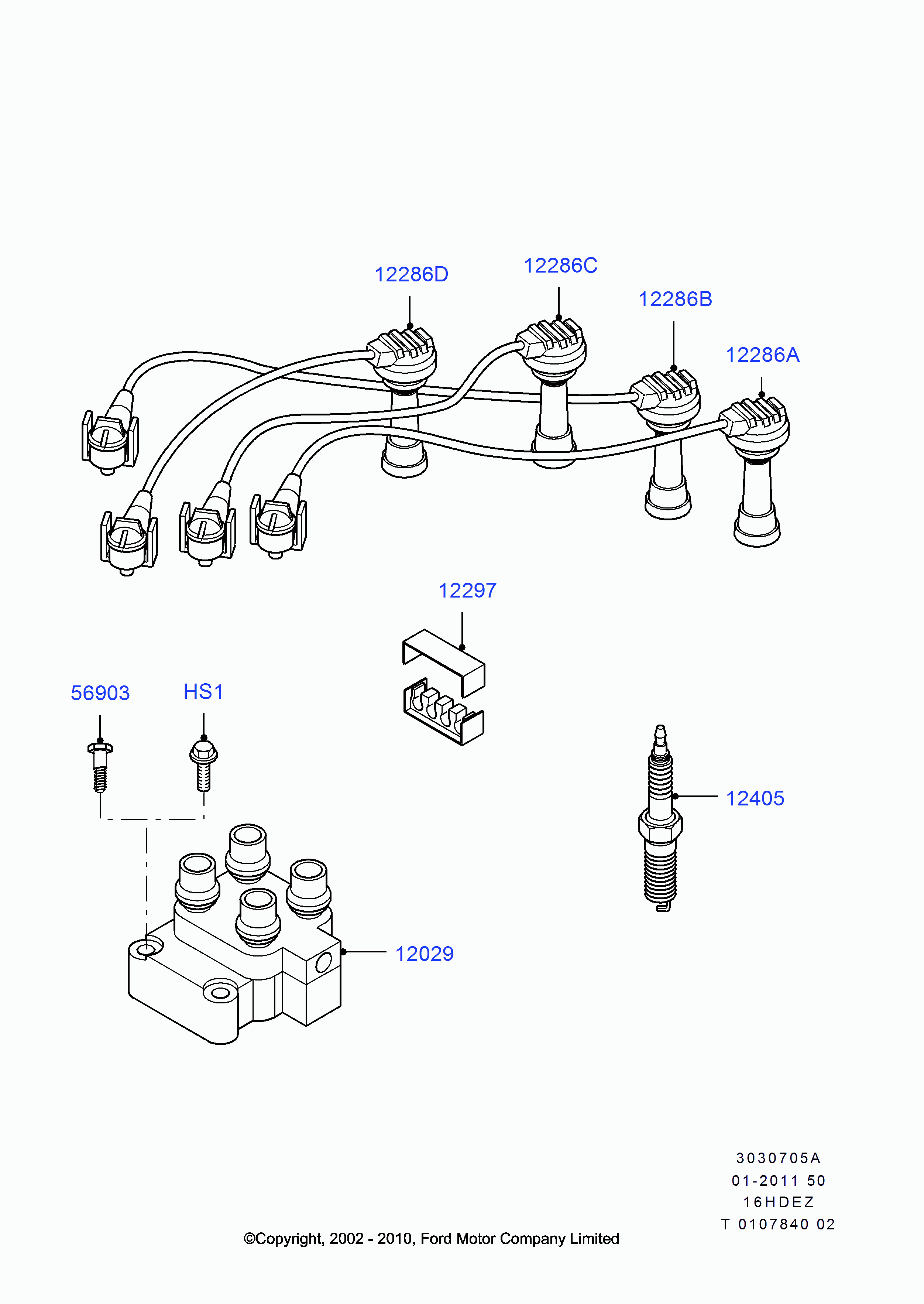 FORD USA 1459278 - Катушка зажигания unicars.by