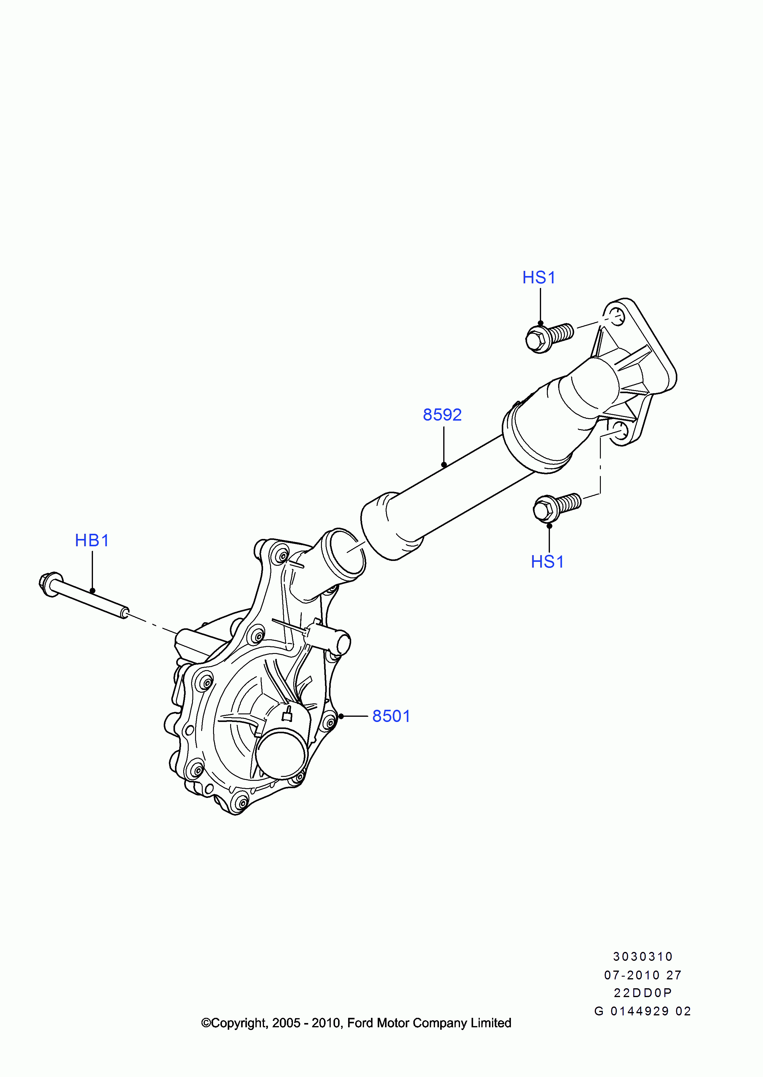 FORD 1 381 796 - Водяной насос unicars.by